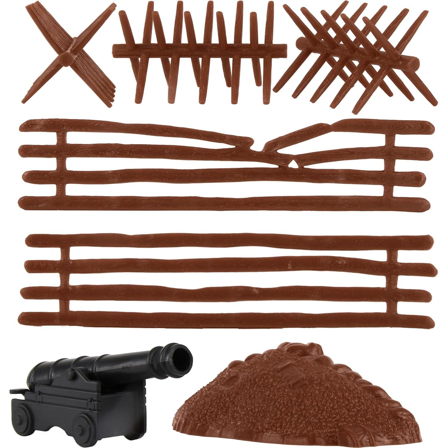 BMC Soldados de Juguete Posición de Redoubt con Cañón