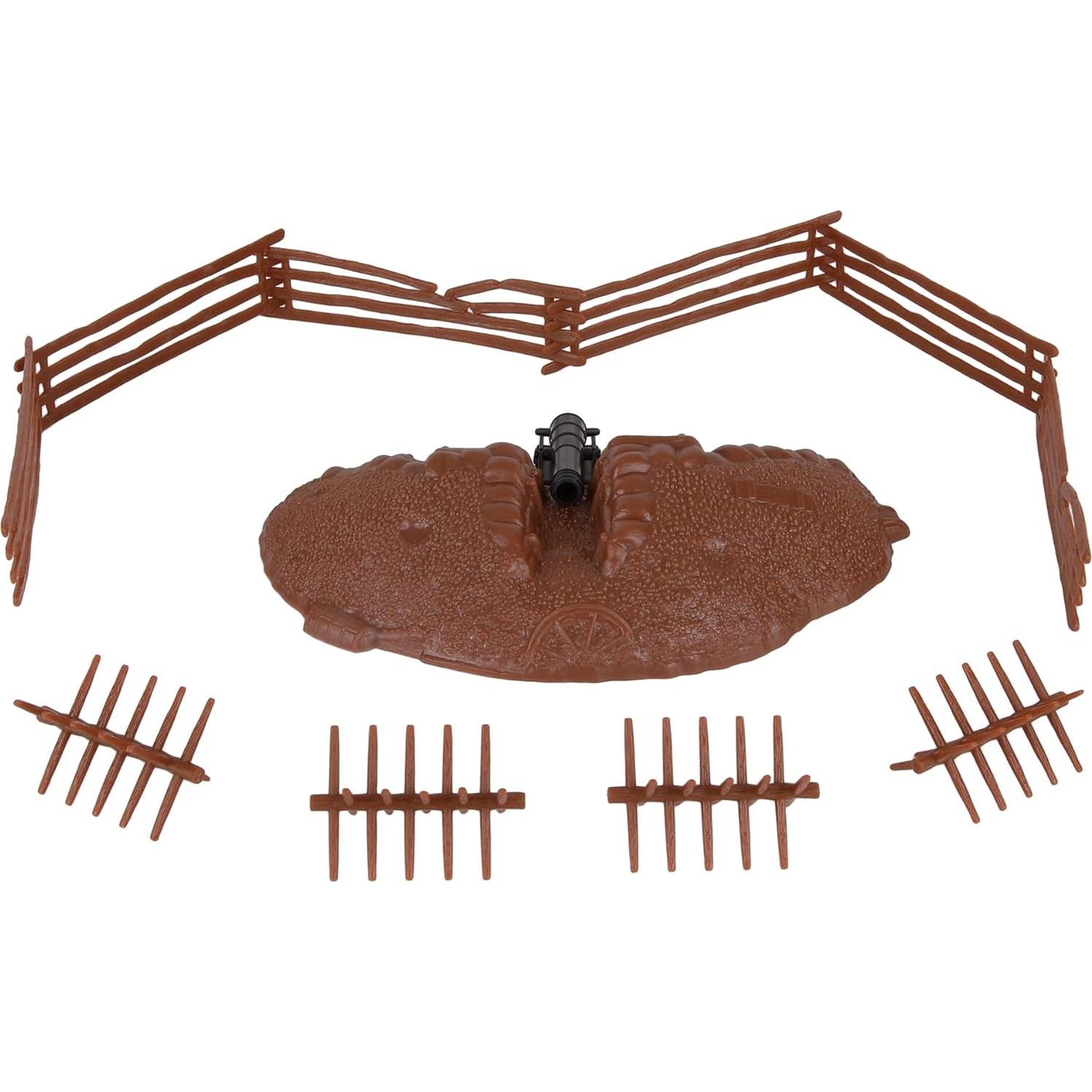 BMC Soldados de Juguete Posición de Redoubt con Cañón