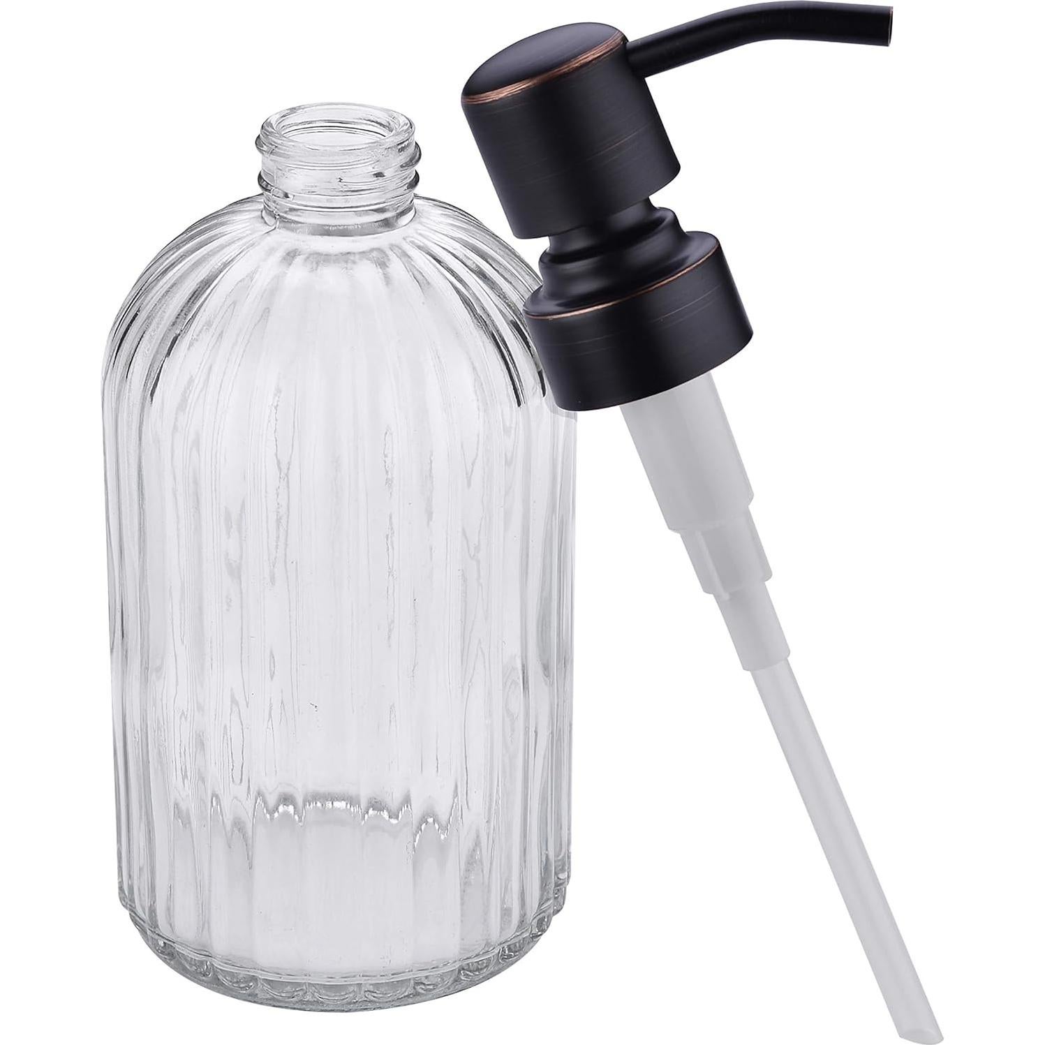 Dispensador de Jabón Líquido Leetcp 2 Paquetes Vidrio 480ml