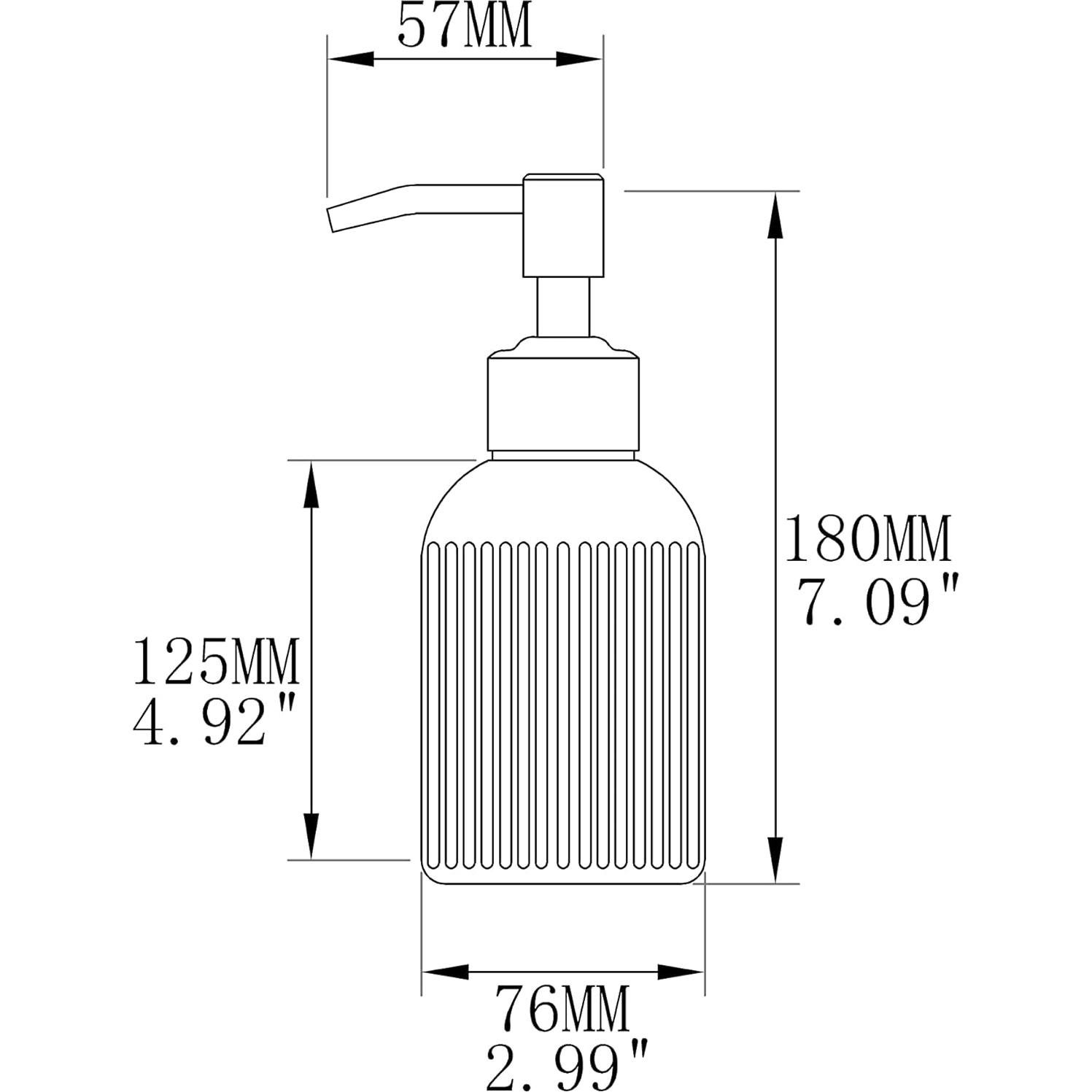 Dispensador de Jabón Líquido Leetcp 2 Paquetes Vidrio 480ml