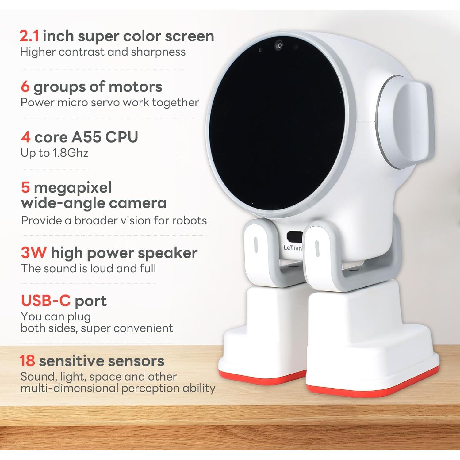 Robot de Escritorio Rux AI A55 4GB RAM 32GB Android