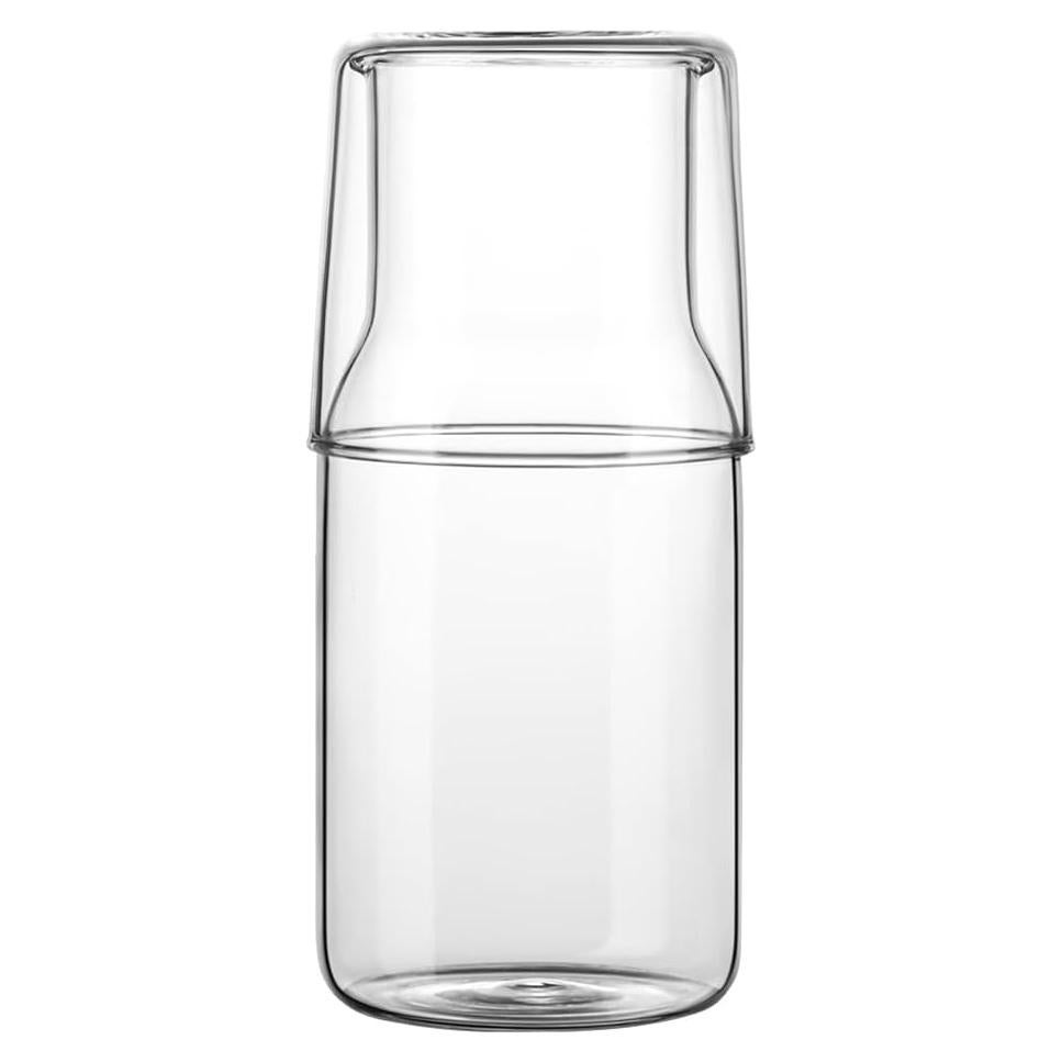Juego de jarra y vaso de vidrio ZILJJ 500ml transparente