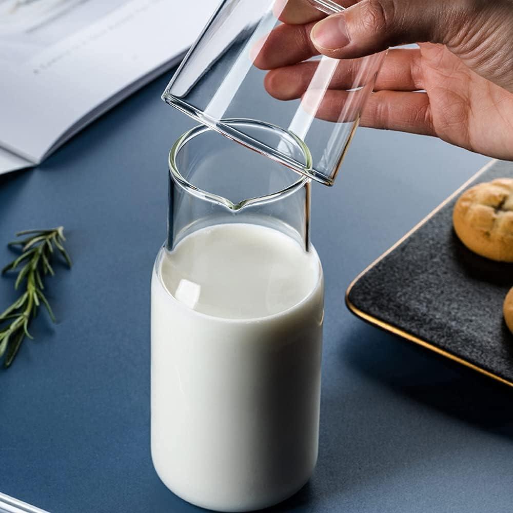 Juego de jarra y vaso de vidrio ZILJJ 500ml transparente