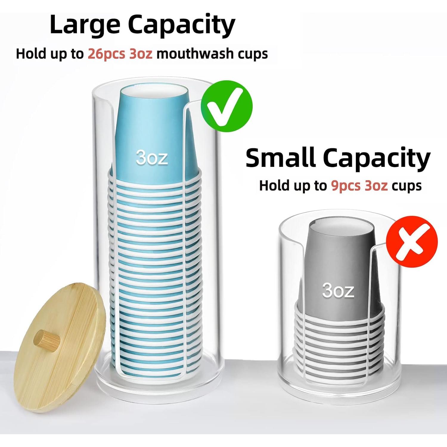 Dispensador de Tazas de Baño IWNTWY Acrílico Transparente