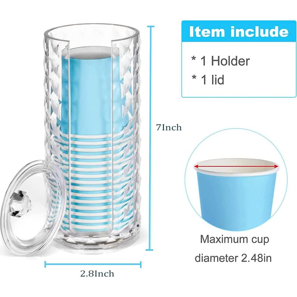 Dispensador de Tazas de Baño KIMCHOMERSE 3oz Acrílico