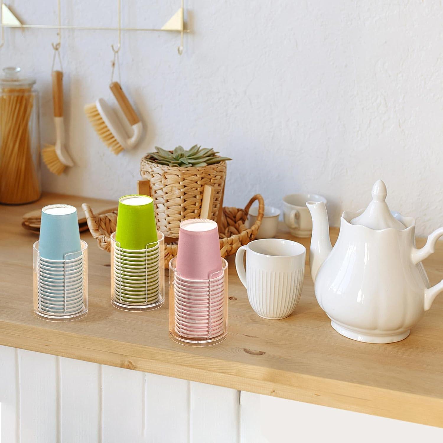 Dispensador de Tazas de Baño Tbestmax Pack de 3 88.7 ml