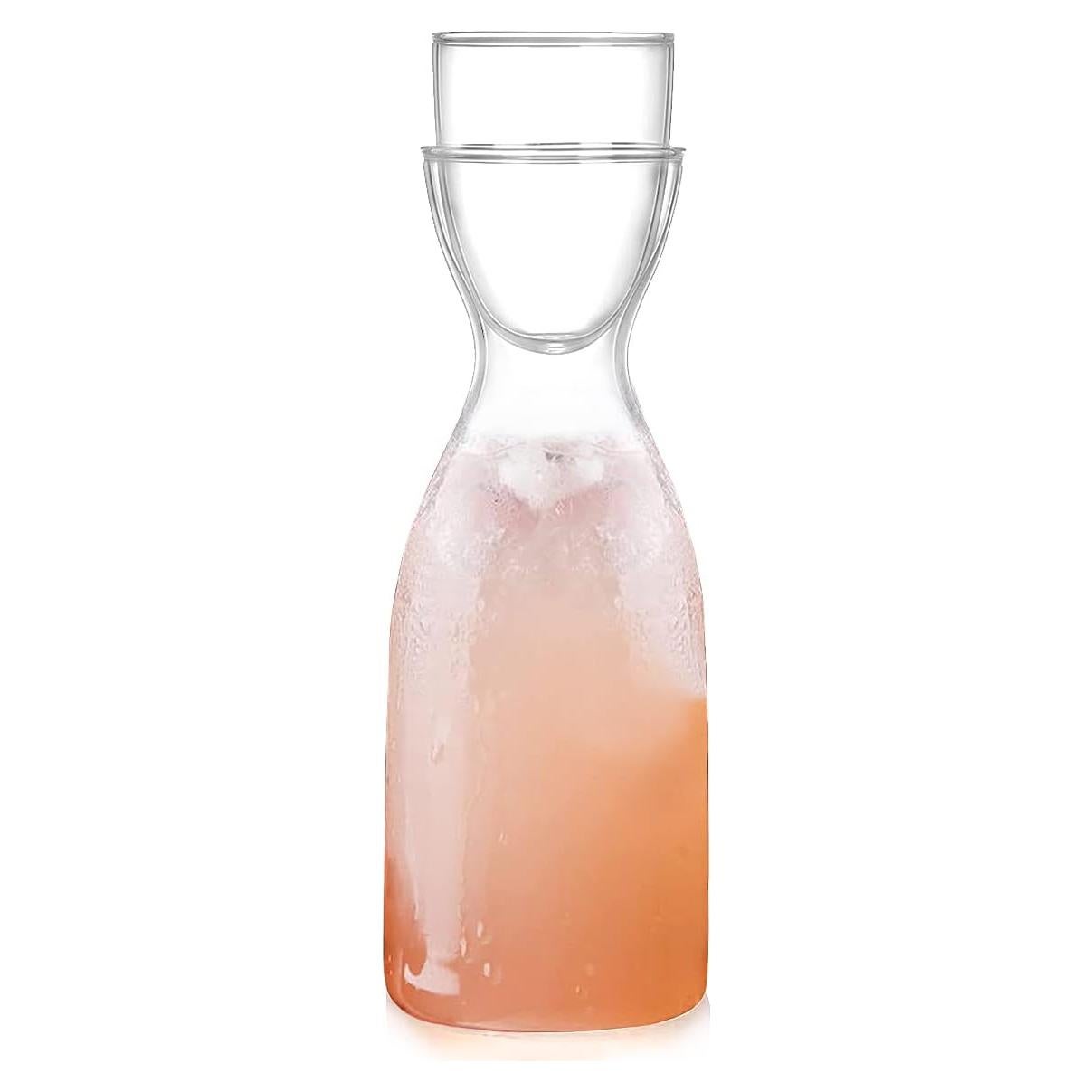 Juego de jarra y vaso DOERDO DD 600ml vidrio transparente