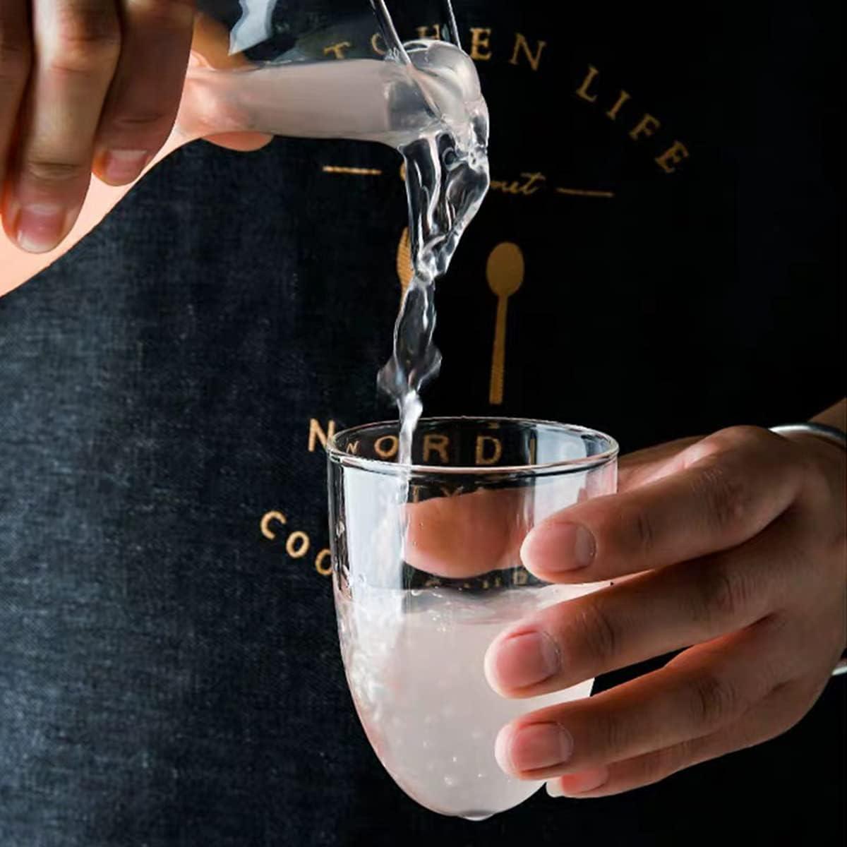 Juego de jarra y vaso DOERDO DD 600ml vidrio transparente