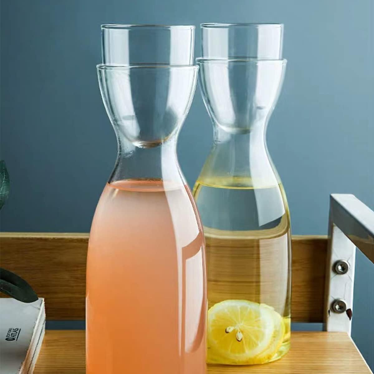 Juego de jarra y vaso DOERDO DD 600ml vidrio transparente