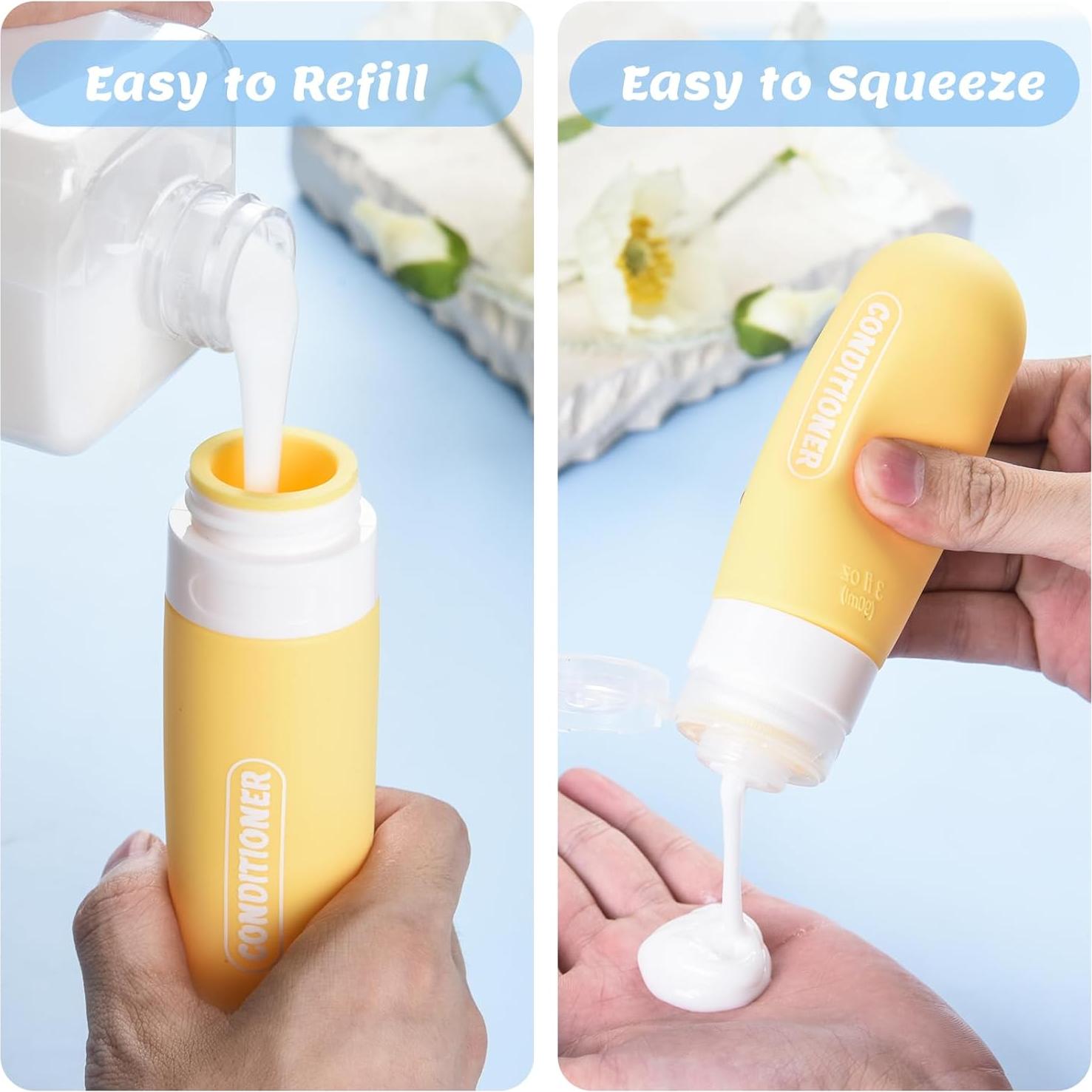 Juego de 20 Botellas de Viaje Aprobadas por la TSA