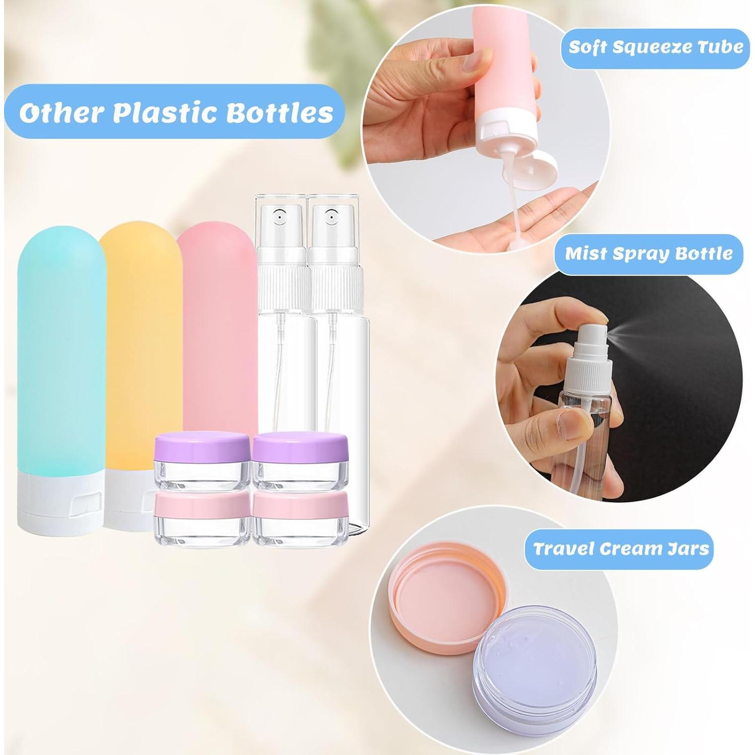 Juego de 20 Botellas de Viaje Aprobadas por la TSA