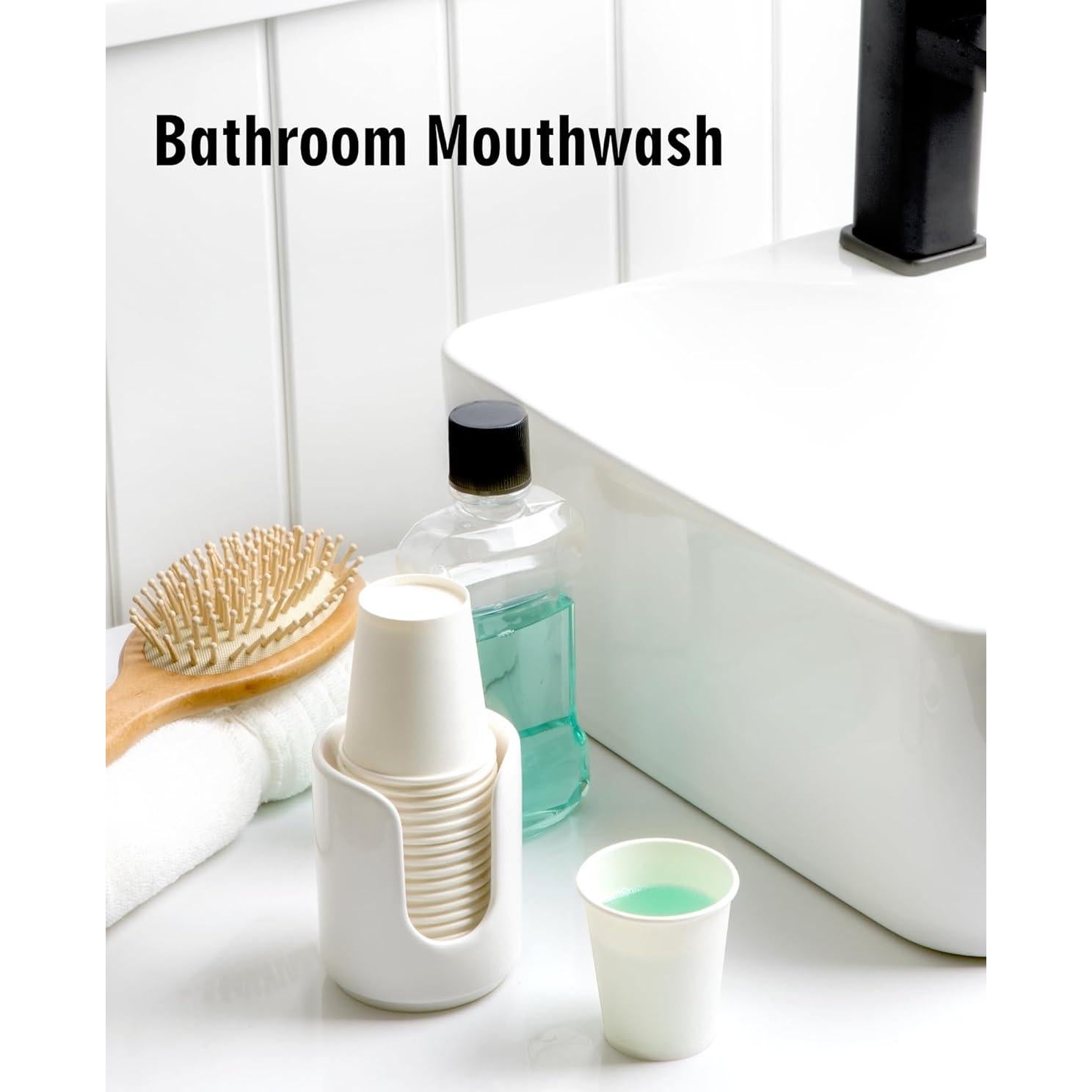 Dispensador de Tazas de Cerámica Viosuniu 3 oz Blanco