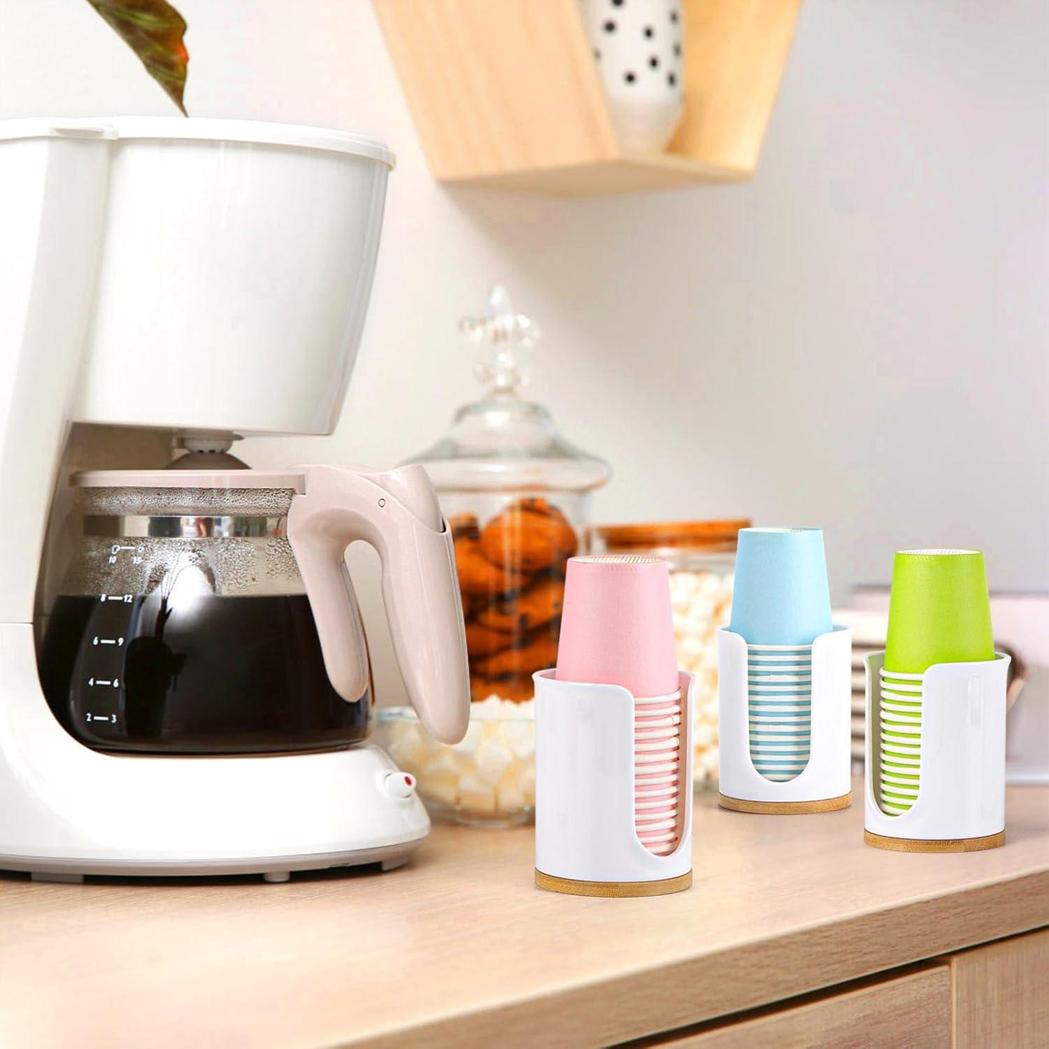 Soporte para Vasos de Baño Tbestmax 3 Piezas Blanco