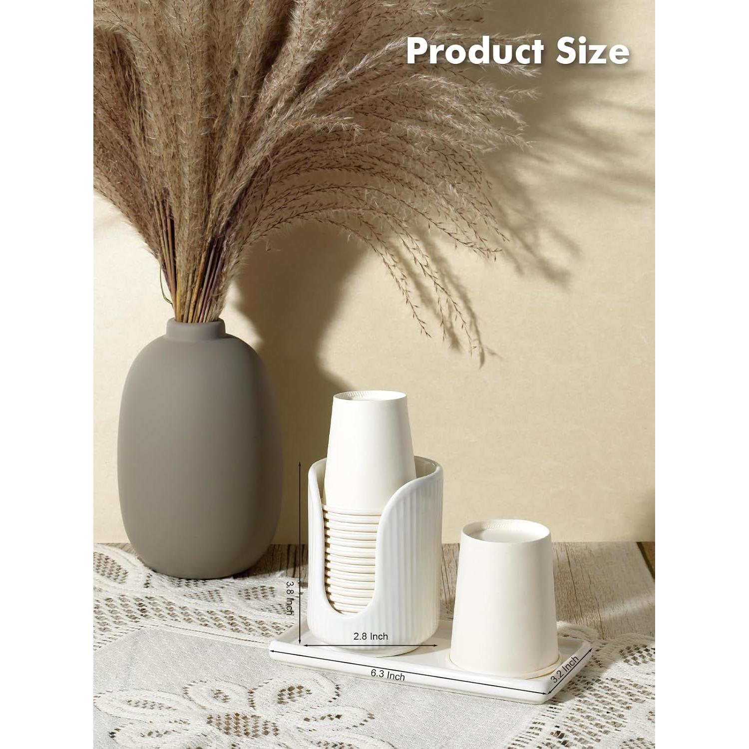 Dispensador de Vasos de Cerámica ABRUTY 3-4 oz Higiénico