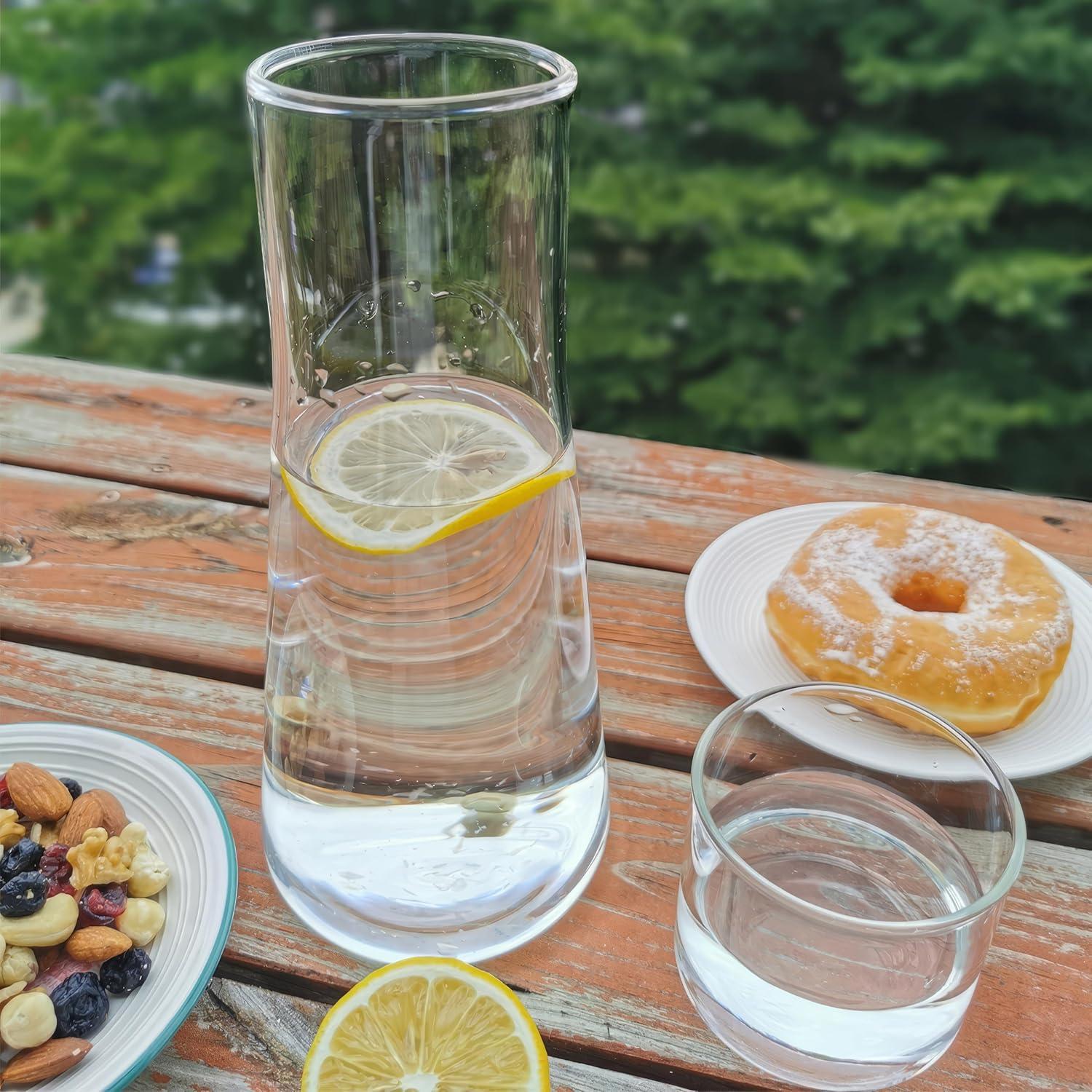 Juego de jarra de agua ZILJJ 850ml con vaso para mesita