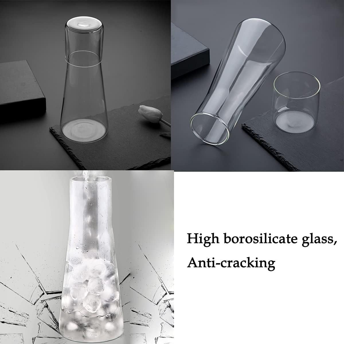 Juego de jarra de agua ZILJJ 850ml con vaso para mesita