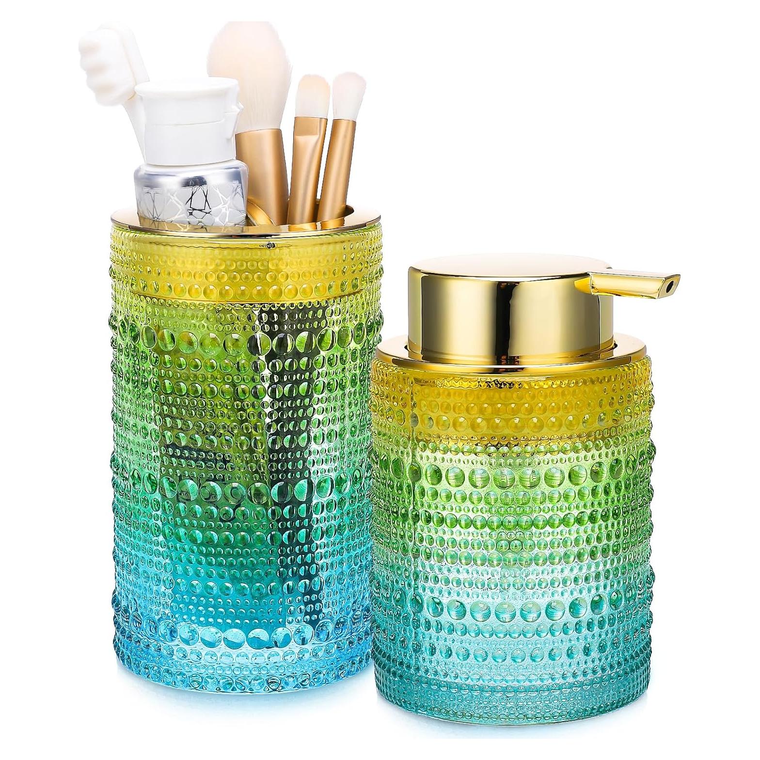 Juego de Accesorios de Baño Vidrio Gradiente Nafhone 2 Pcs