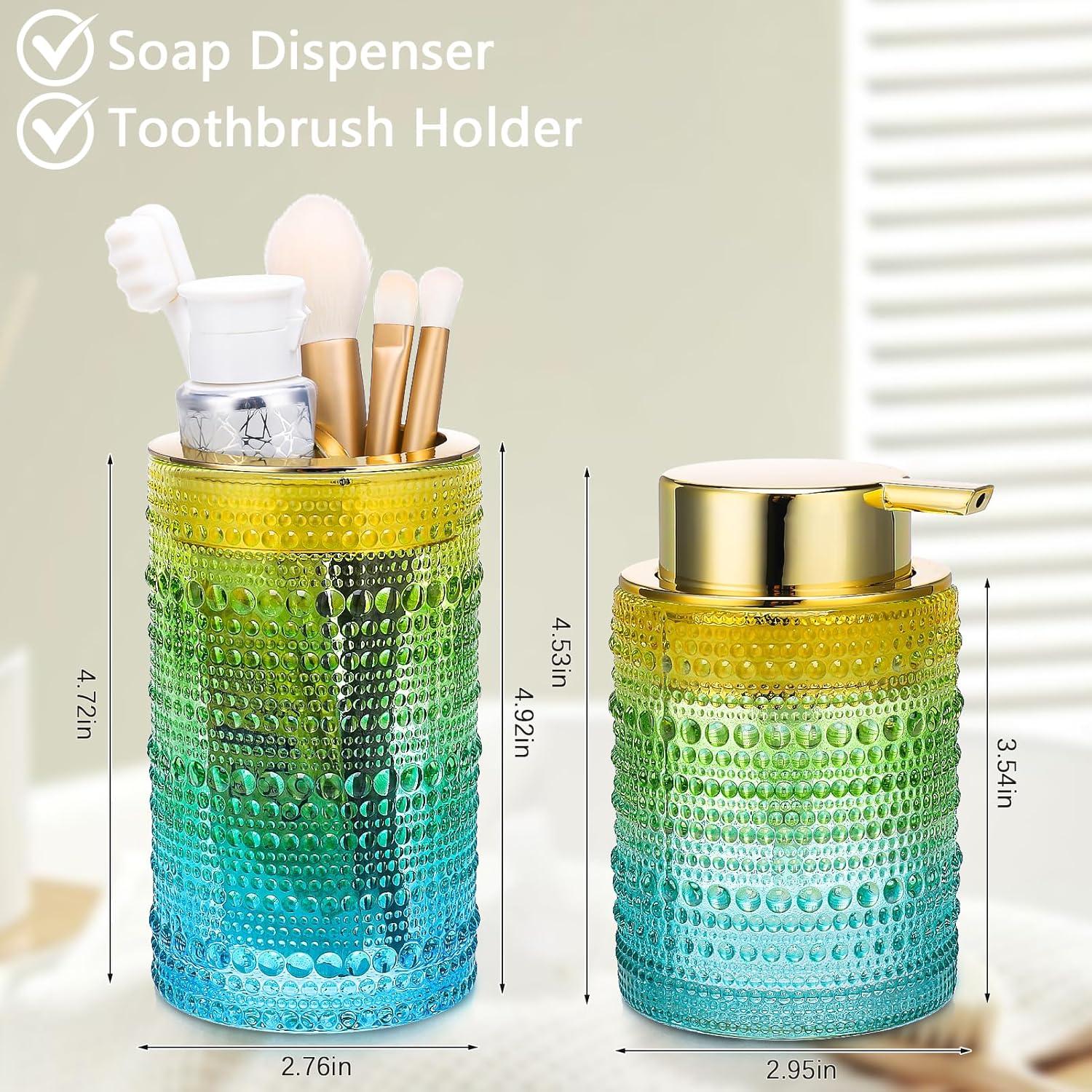 Juego de Accesorios de Baño Vidrio Gradiente Nafhone 2 Pcs