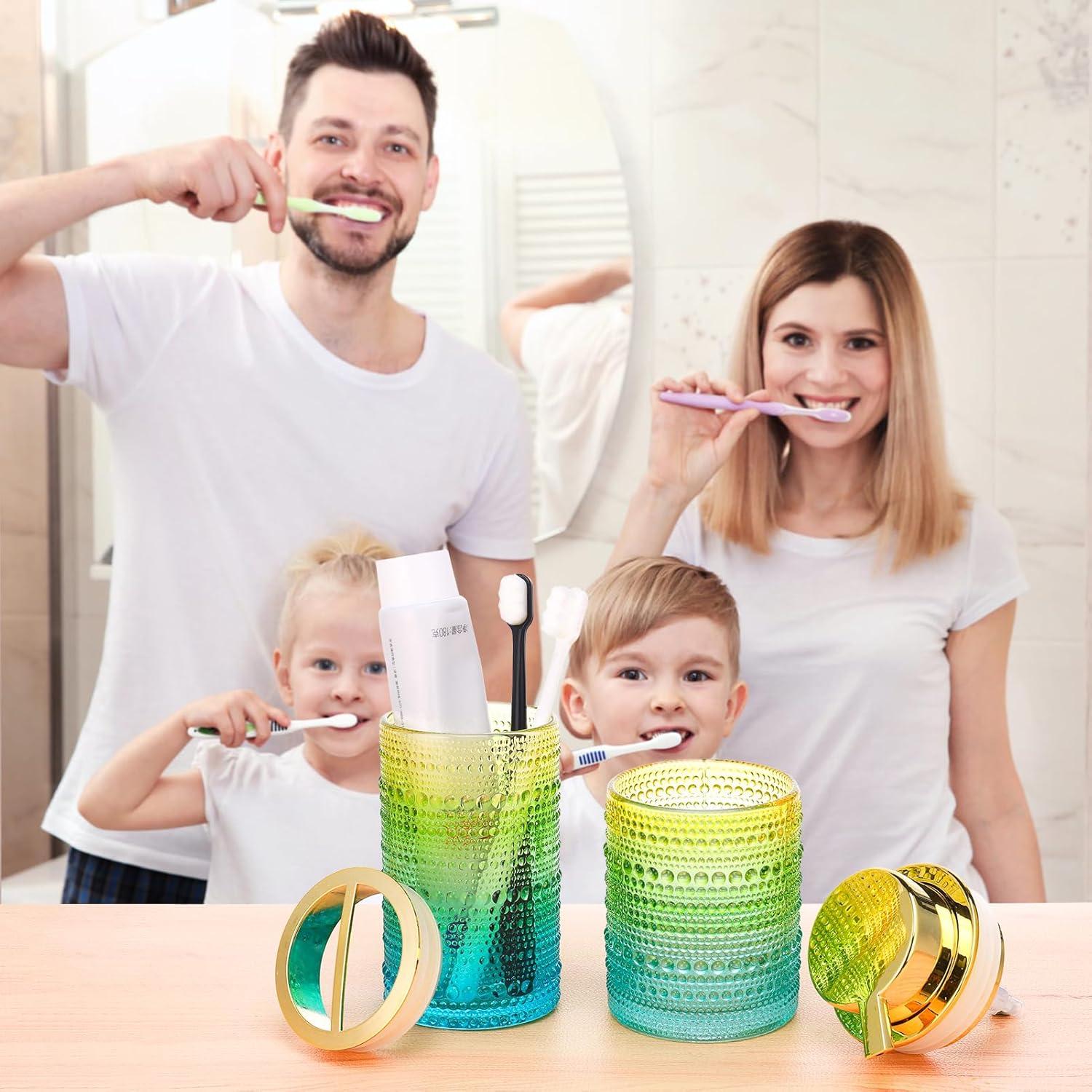 Juego de Accesorios de Baño Vidrio Gradiente Nafhone 2 Pcs