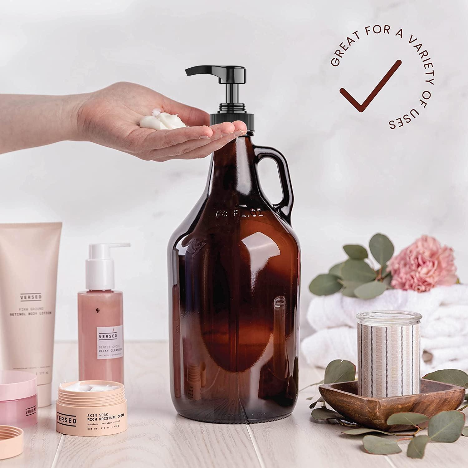 Dispensador de bomba de galón Kitchentoolz 6 unidades negro