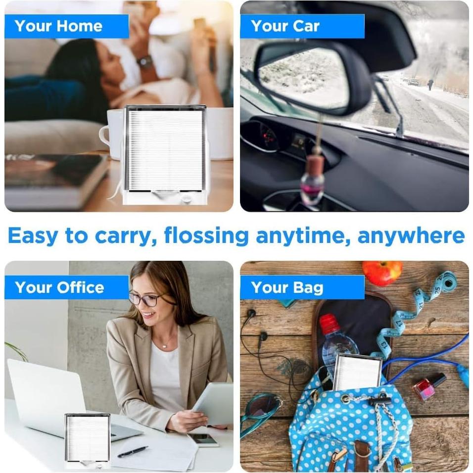 Dispensador de Hilo Dental Esimple con 88 Palillos Inodoros