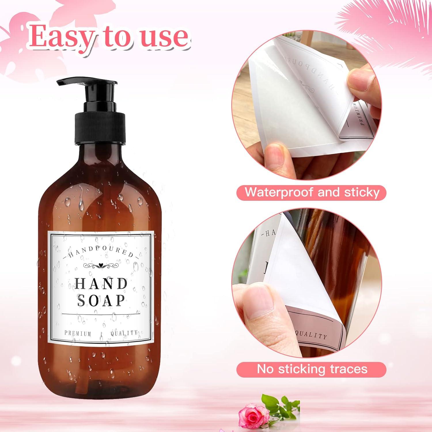 27 Etiquetas Impermeables Blancas HVSWLY para Botellas 7,62cm