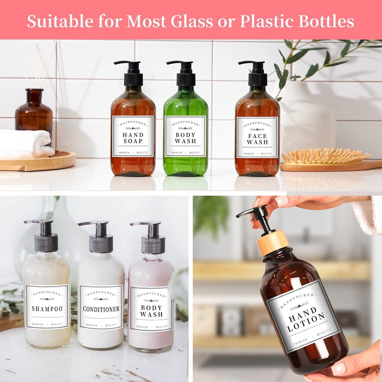 27 Etiquetas Impermeables Blancas HVSWLY para Botellas 7,62cm