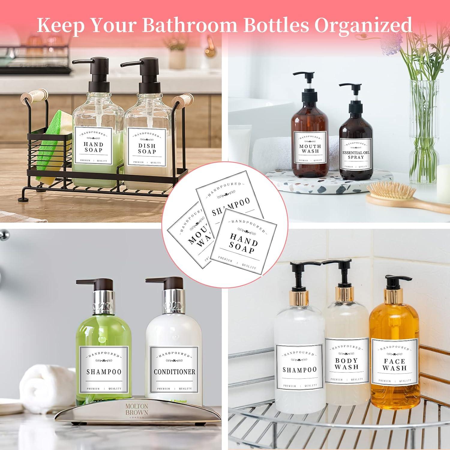 27 Etiquetas Impermeables Blancas HVSWLY para Botellas 7,62cm