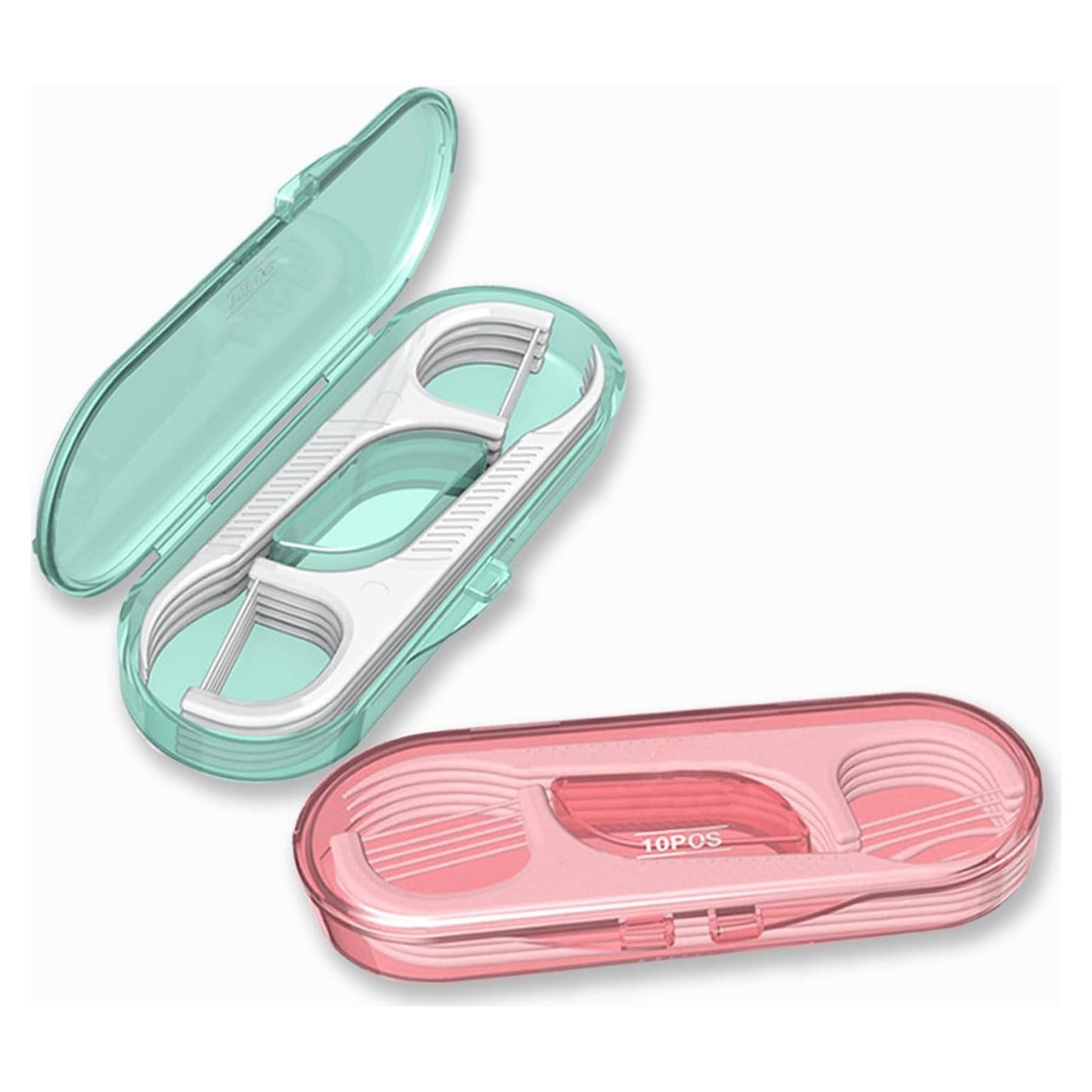 Dispensador de Hilo Dental Setaria Viridis 20 Palillos Viaje