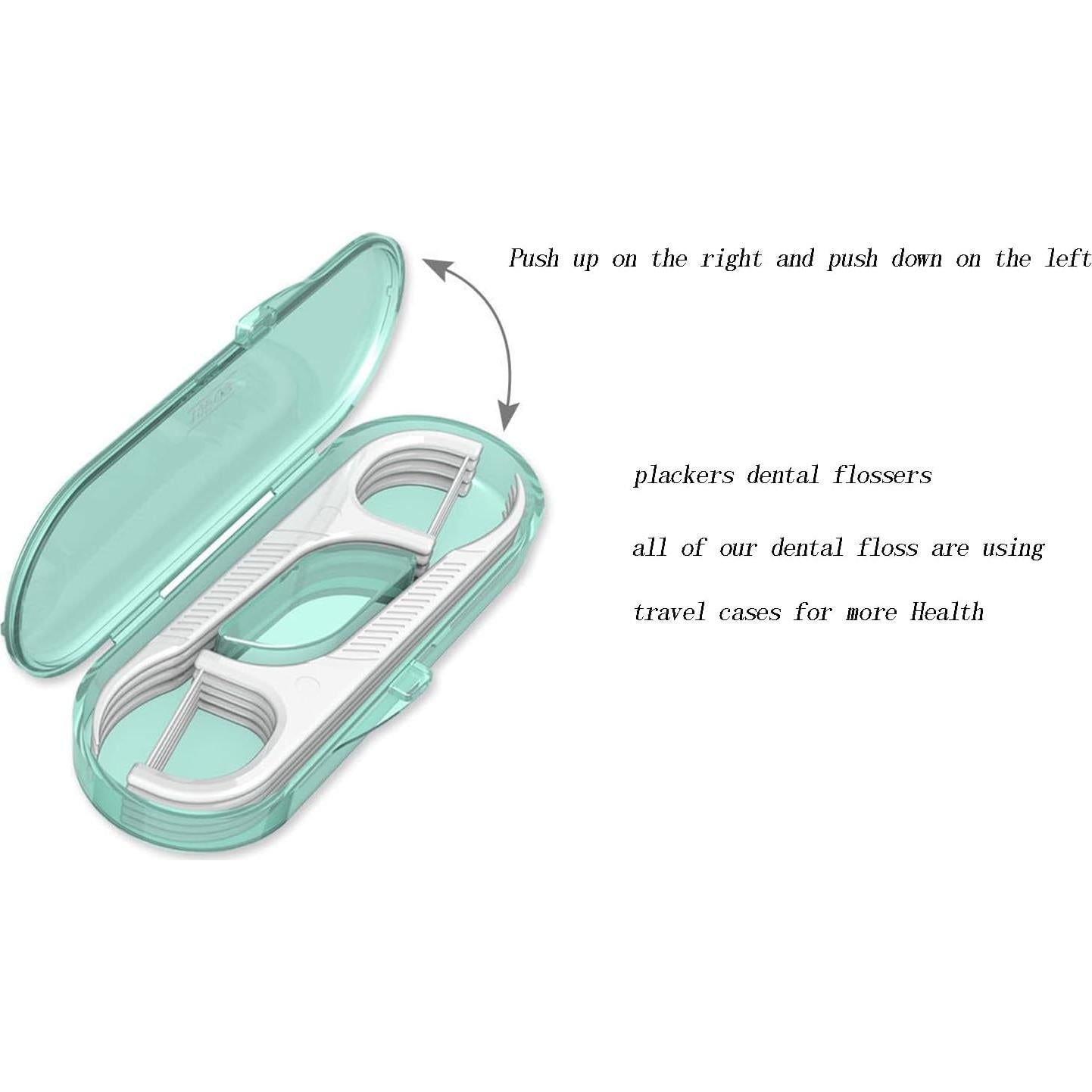 Dispensador de Hilo Dental Setaria Viridis 20 Palillos Viaje