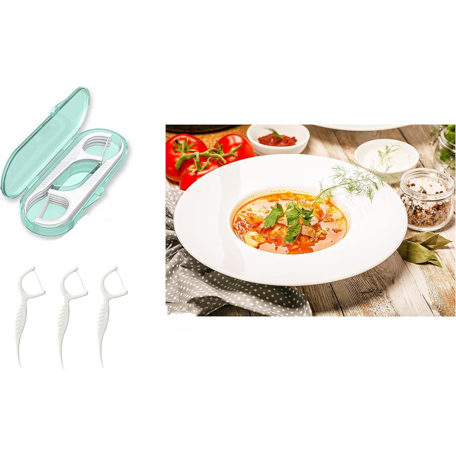 Dispensador de Hilo Dental Setaria Viridis 20 Palillos Viaje