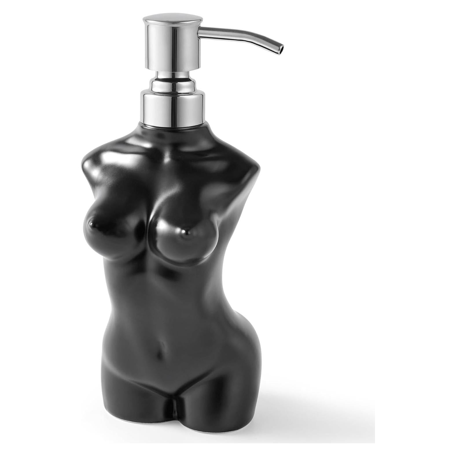 Dispensador de Jabón Cerámica NEWHENGS 300ml Negro Mate