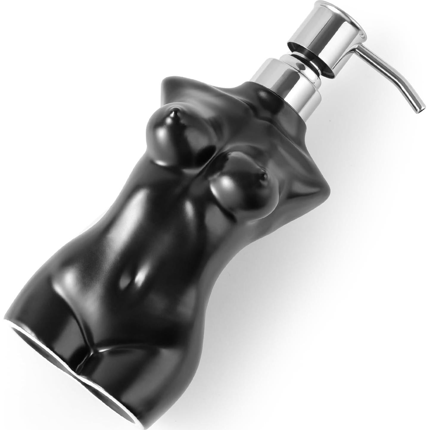 Dispensador de Jabón Cerámica NEWHENGS 300ml Negro Mate