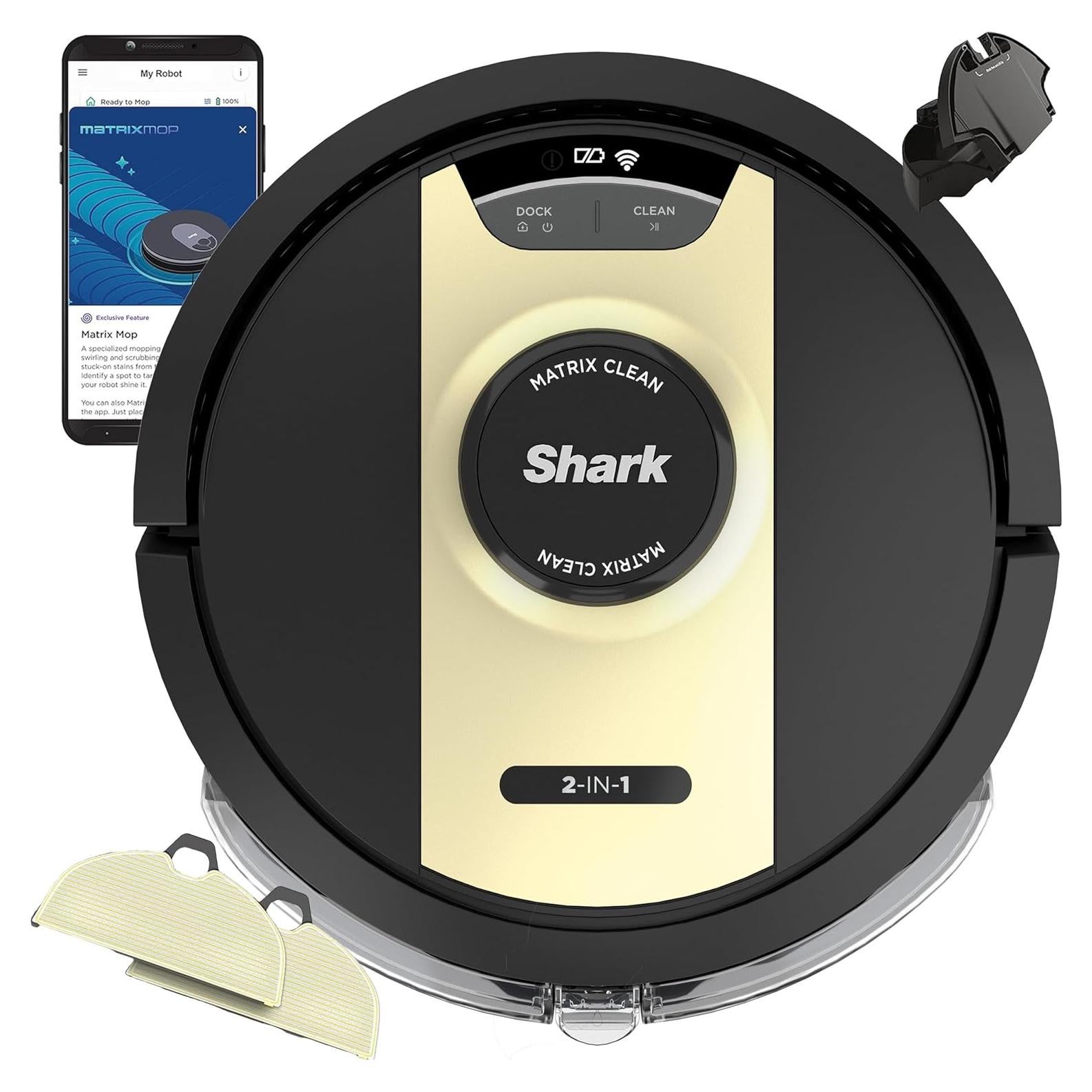 Aspiradora Robot Shark RV2410WD 2-en-1 con Mopa Sónica