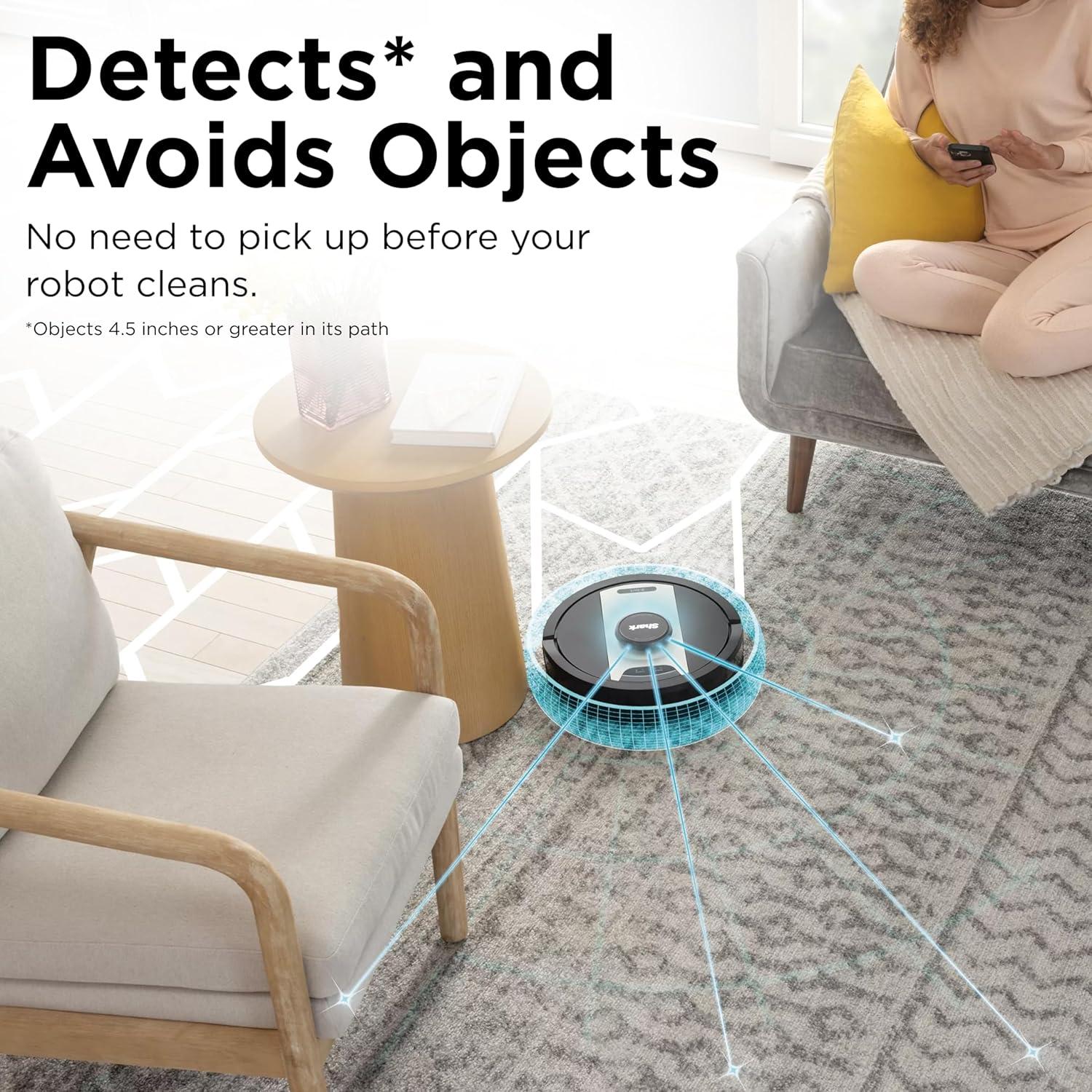 Aspiradora Robot Shark RV2410WD 2-en-1 con Mopa Sónica