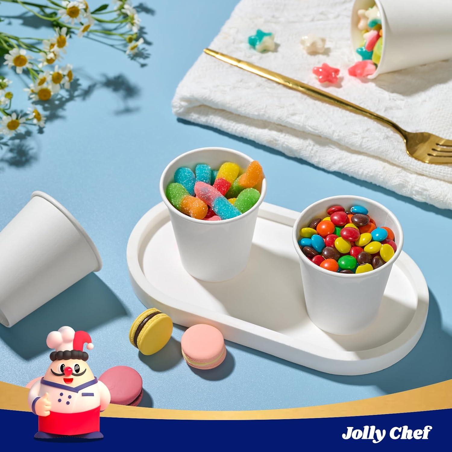 Tazas de Papel Desechables JOLLY CHEF 3oz 300 Paquetes