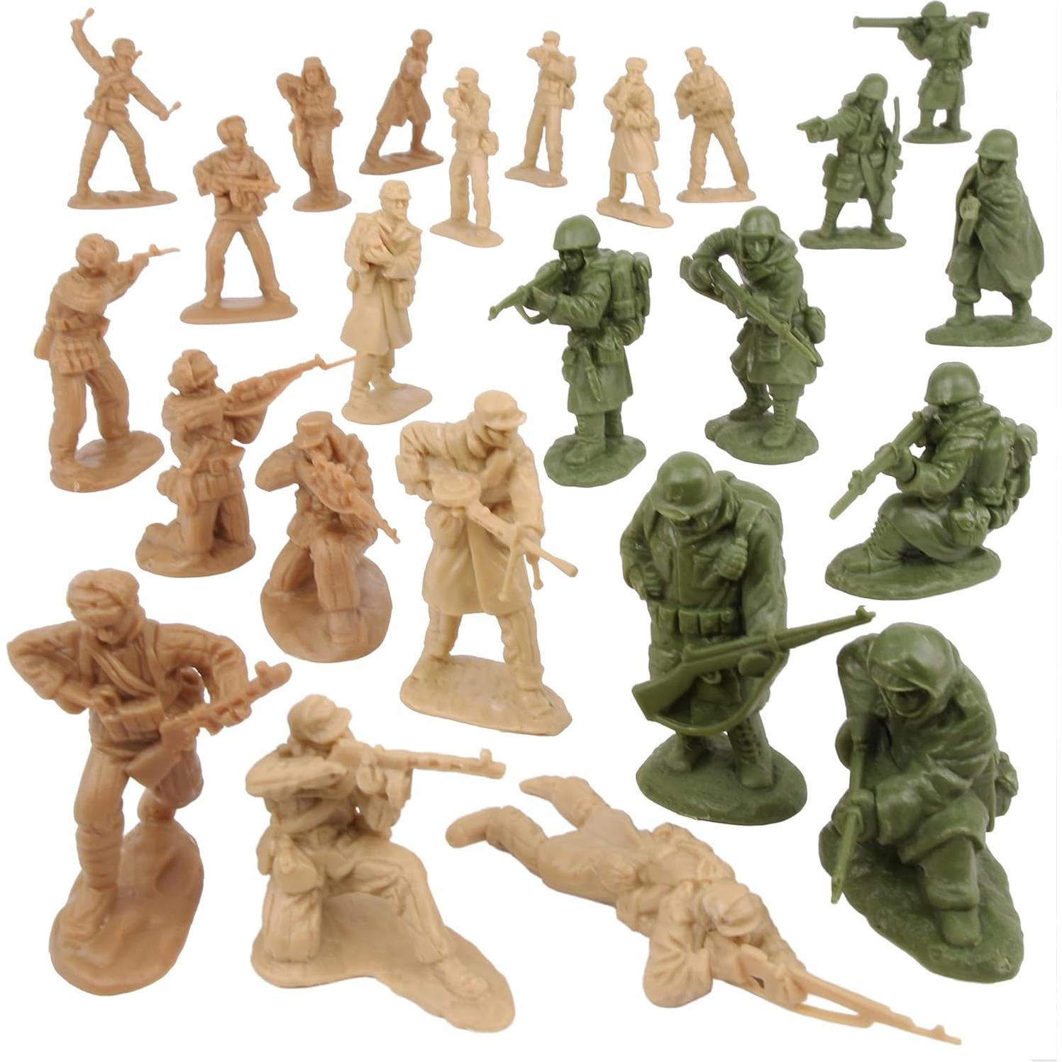 Figuras de Soldados BMC Guerra de Corea 24 Piezas