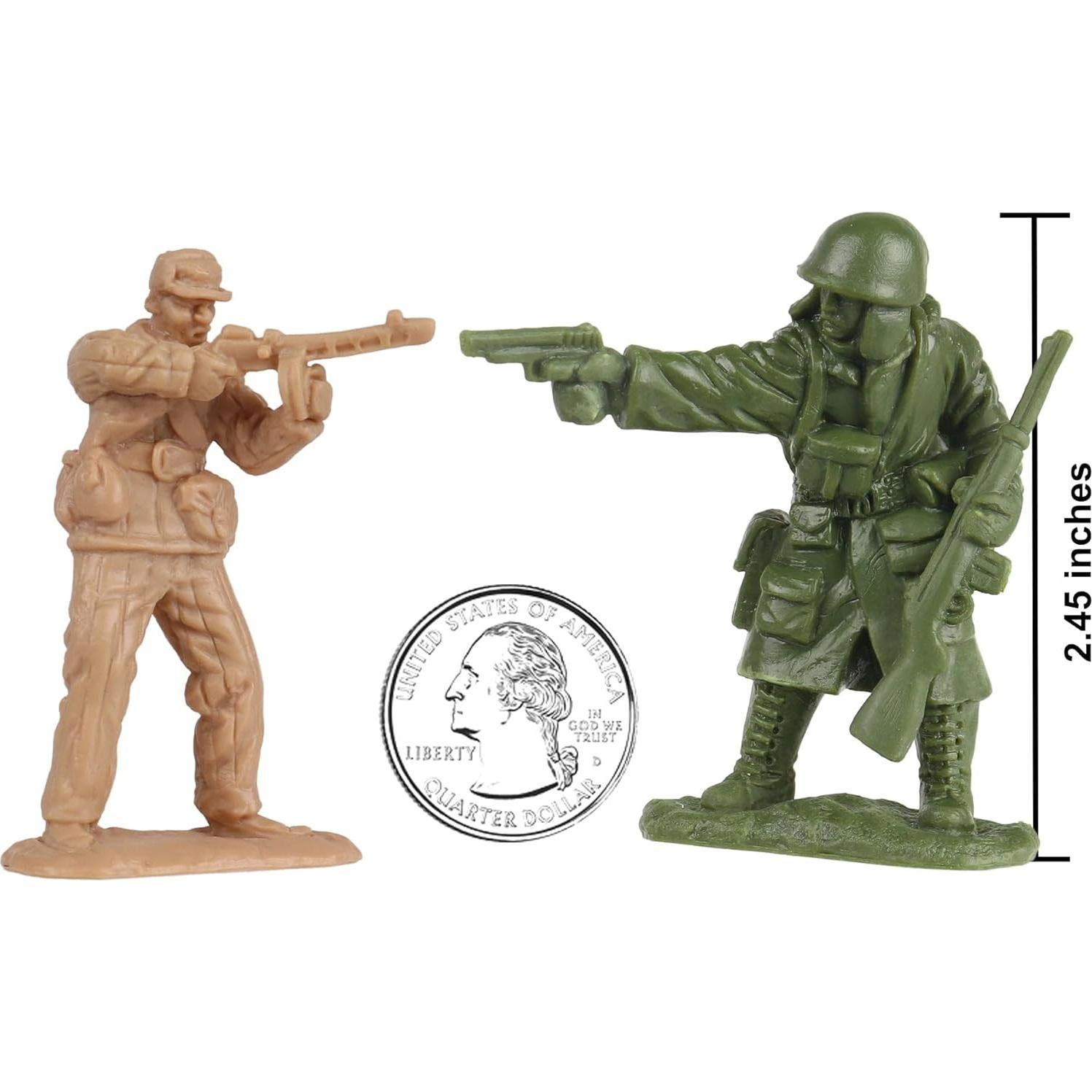 Figuras de Soldados BMC Guerra de Corea 24 Piezas
