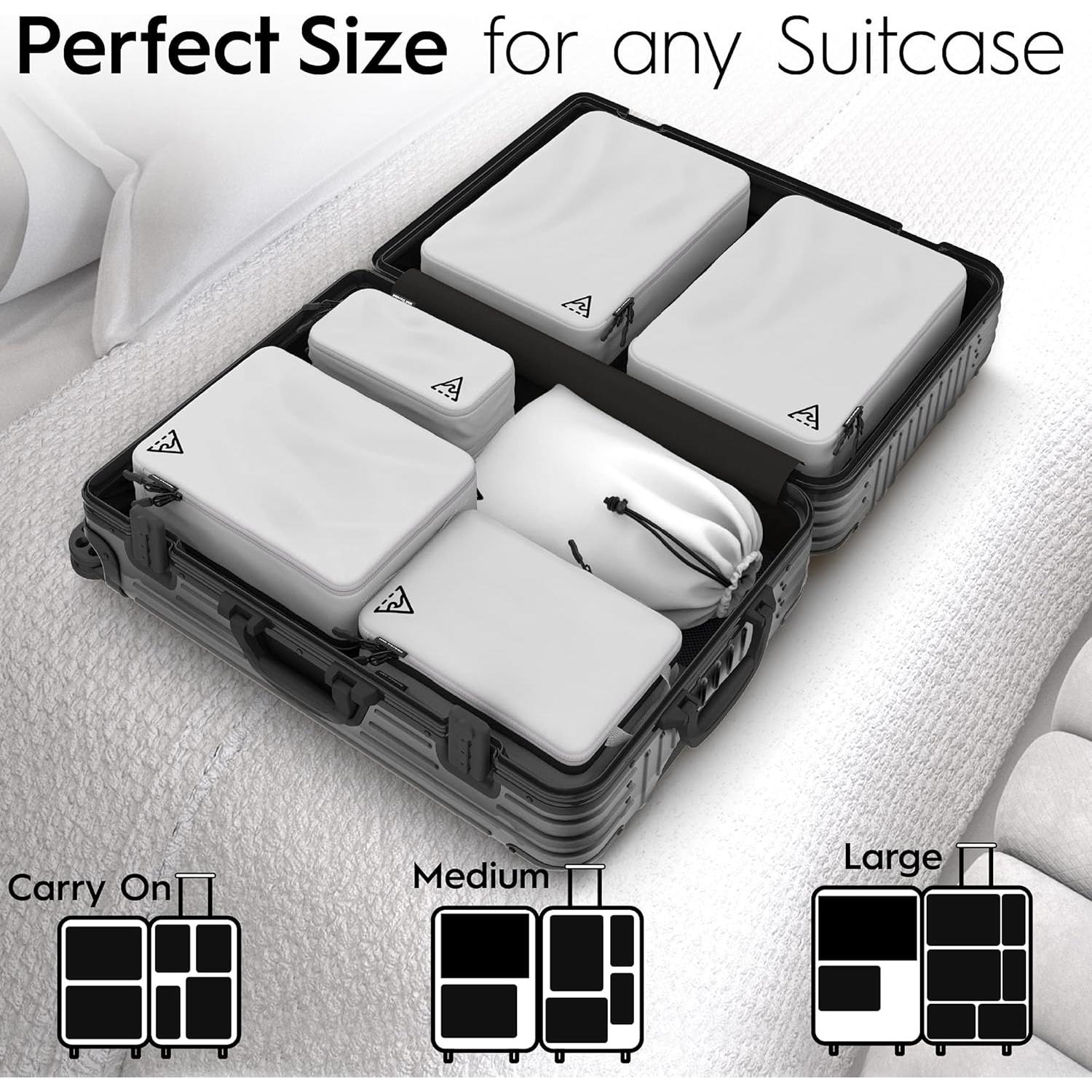 Set de 8 Cubos de Compresión Well Travelled - Viaje Organizado