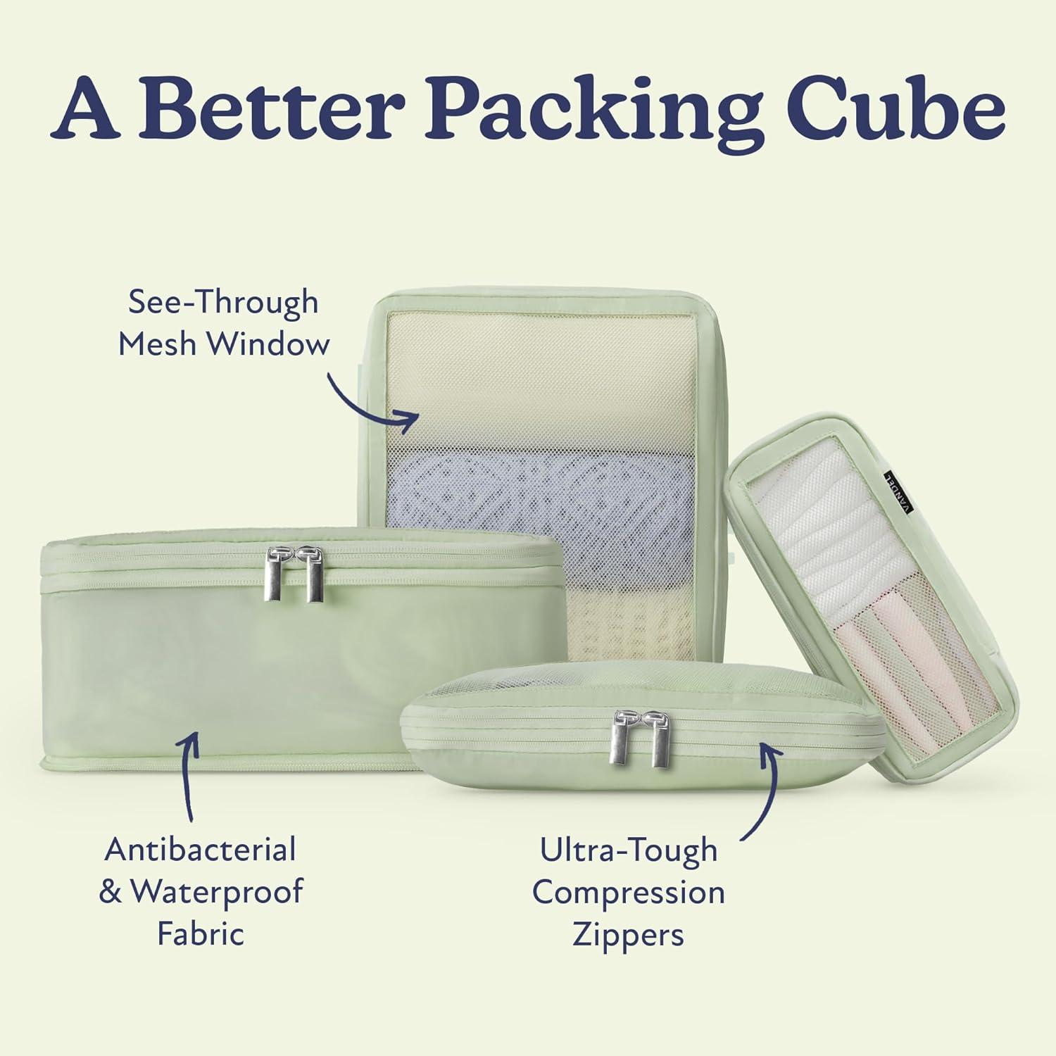 Cubes de Compresión Vandel 4-Pack Nylon Antibacteriano