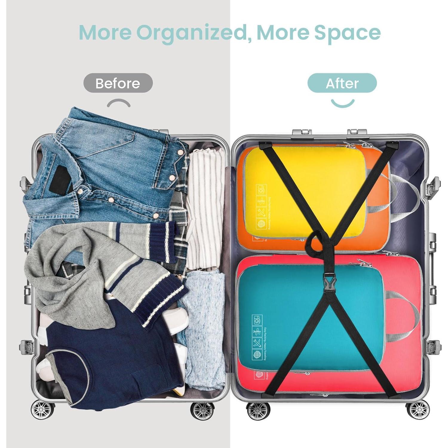 Cubos de Compresión Cambond 4 Set Viaje Organizador 45x32 cm