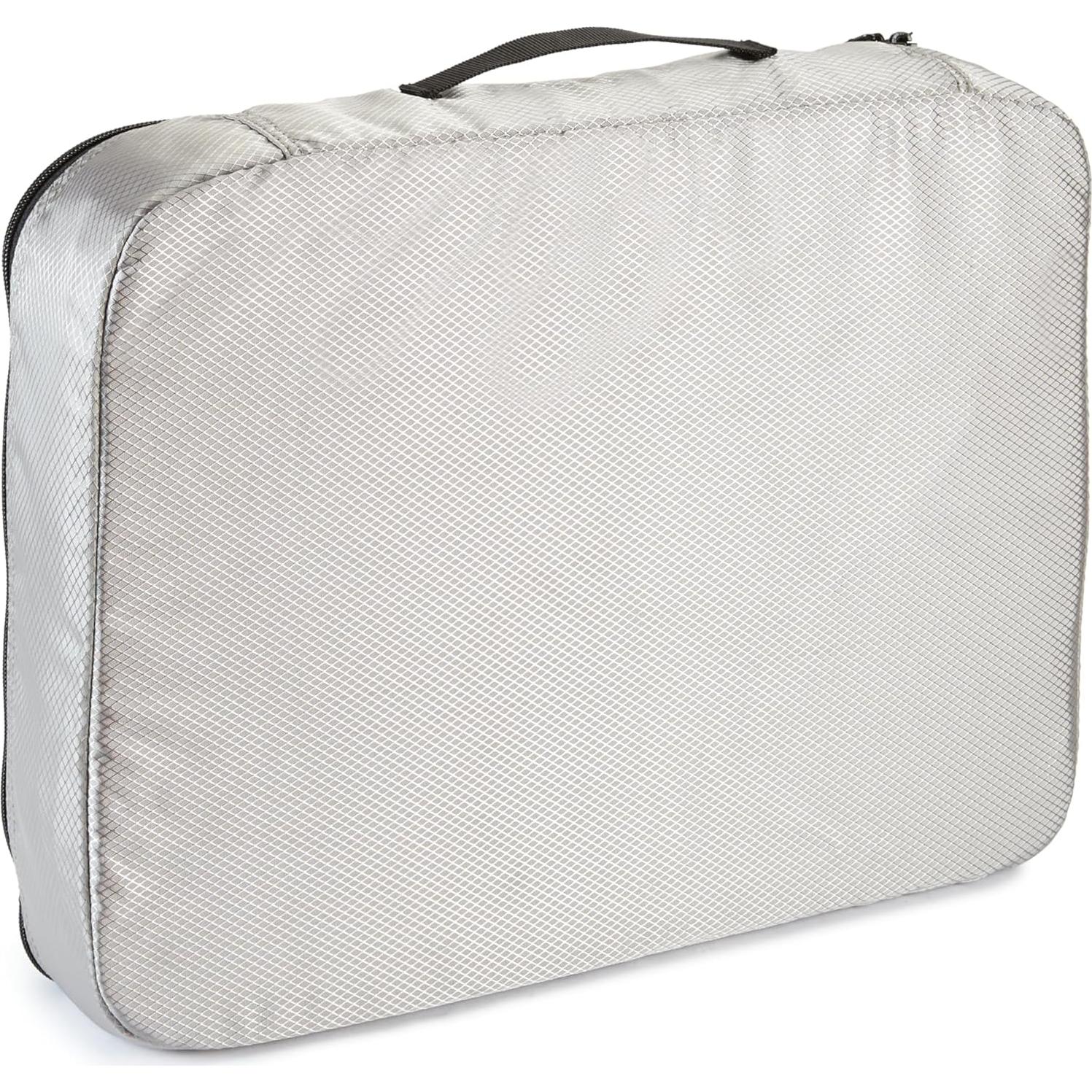 Organizadores de Equipaje Amazon Basics 4 Piezas Grande Gris