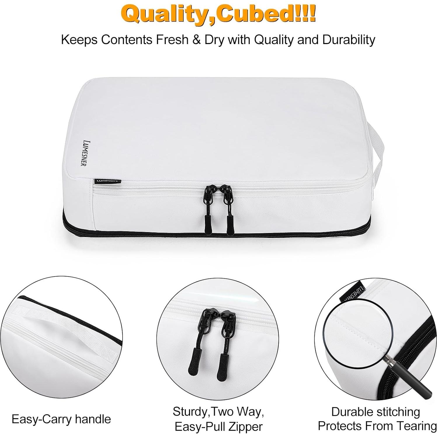 Juego de 8 Cubos de Compresión Velaybor para Viajes