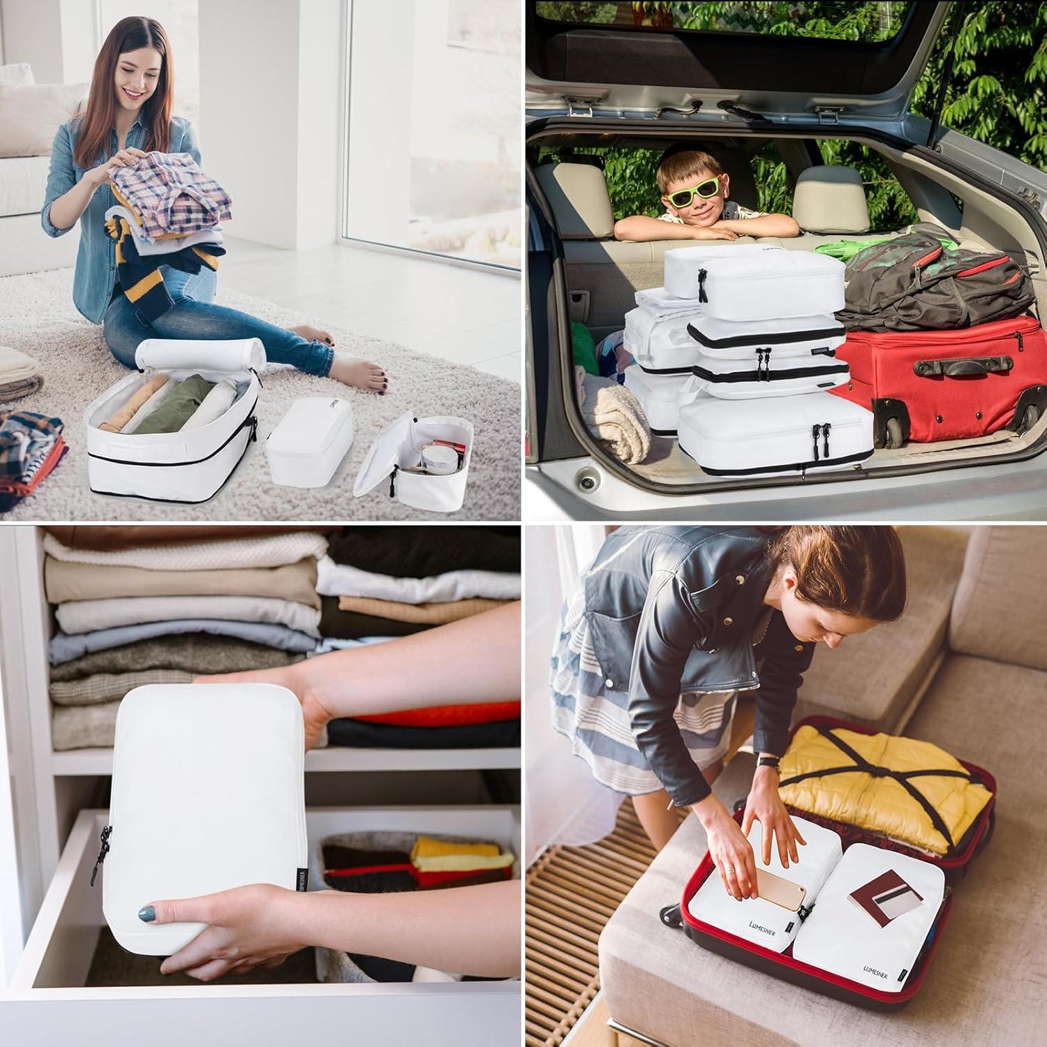 Juego de 8 Cubos de Compresión Velaybor para Viajes