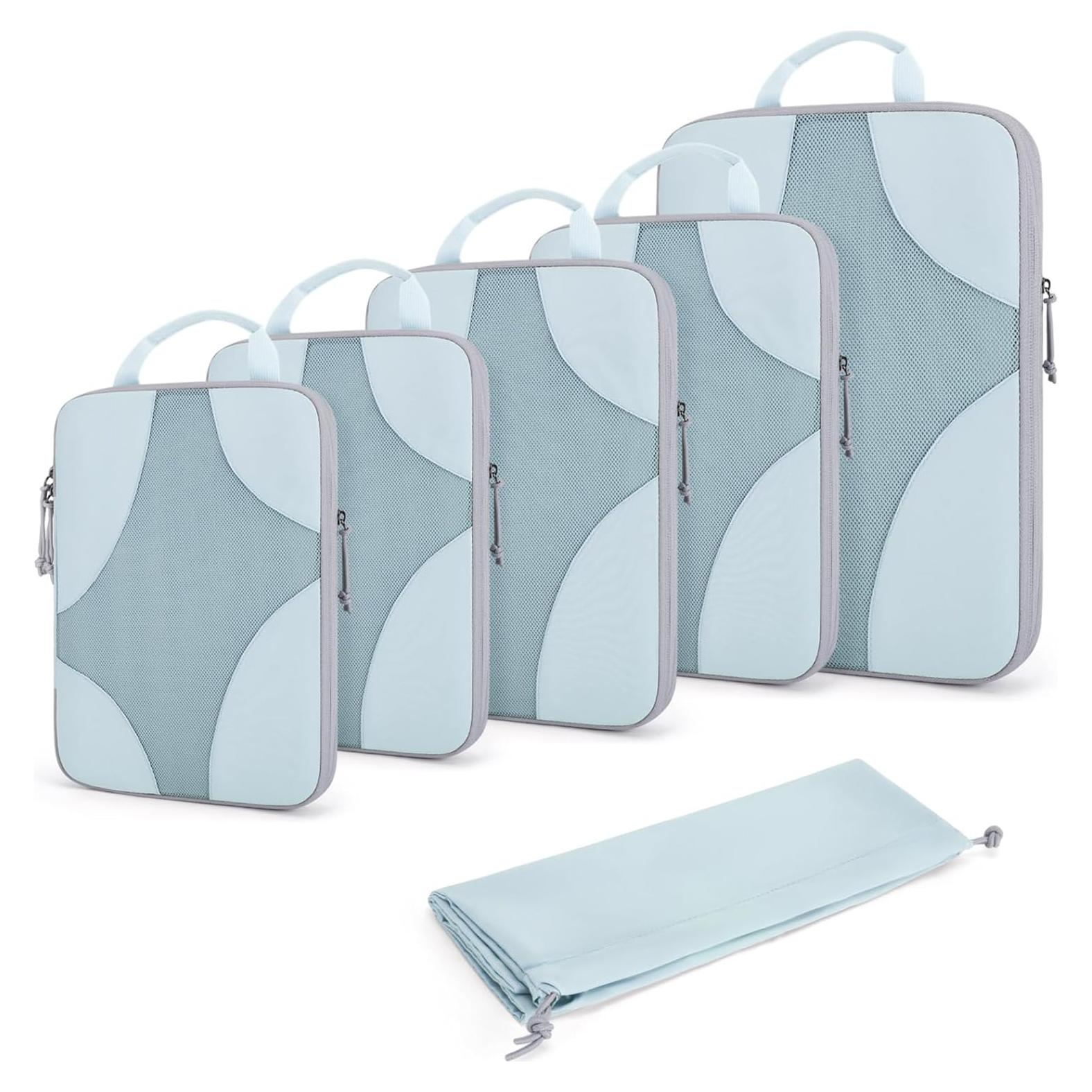 Cubos de Compresión BAGSMART 6-Pack para Viajes 1L+2M+2S