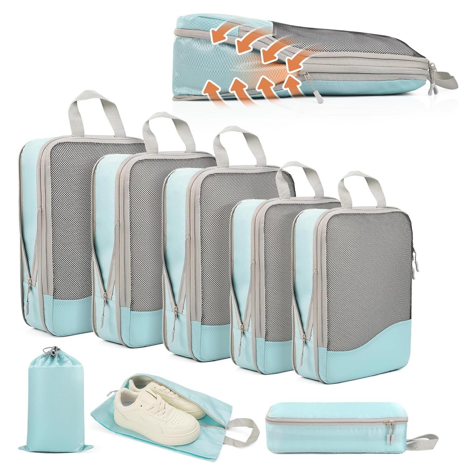 Cubos de Compresión HWAEYEM 8 Set para Empacar Viajes