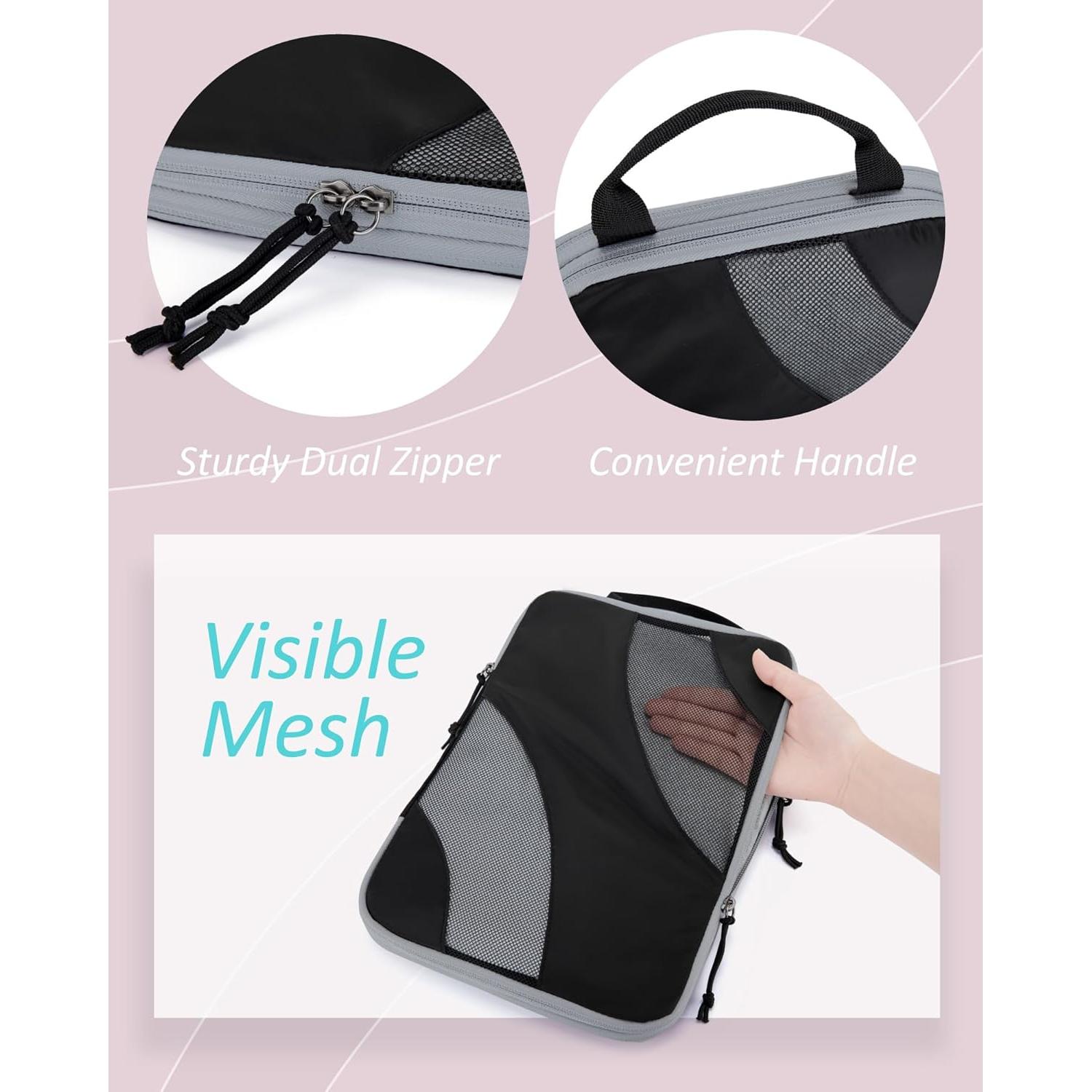 Cubos de Compresión BAGSMART 6 Set para Equipaje 29x40cm