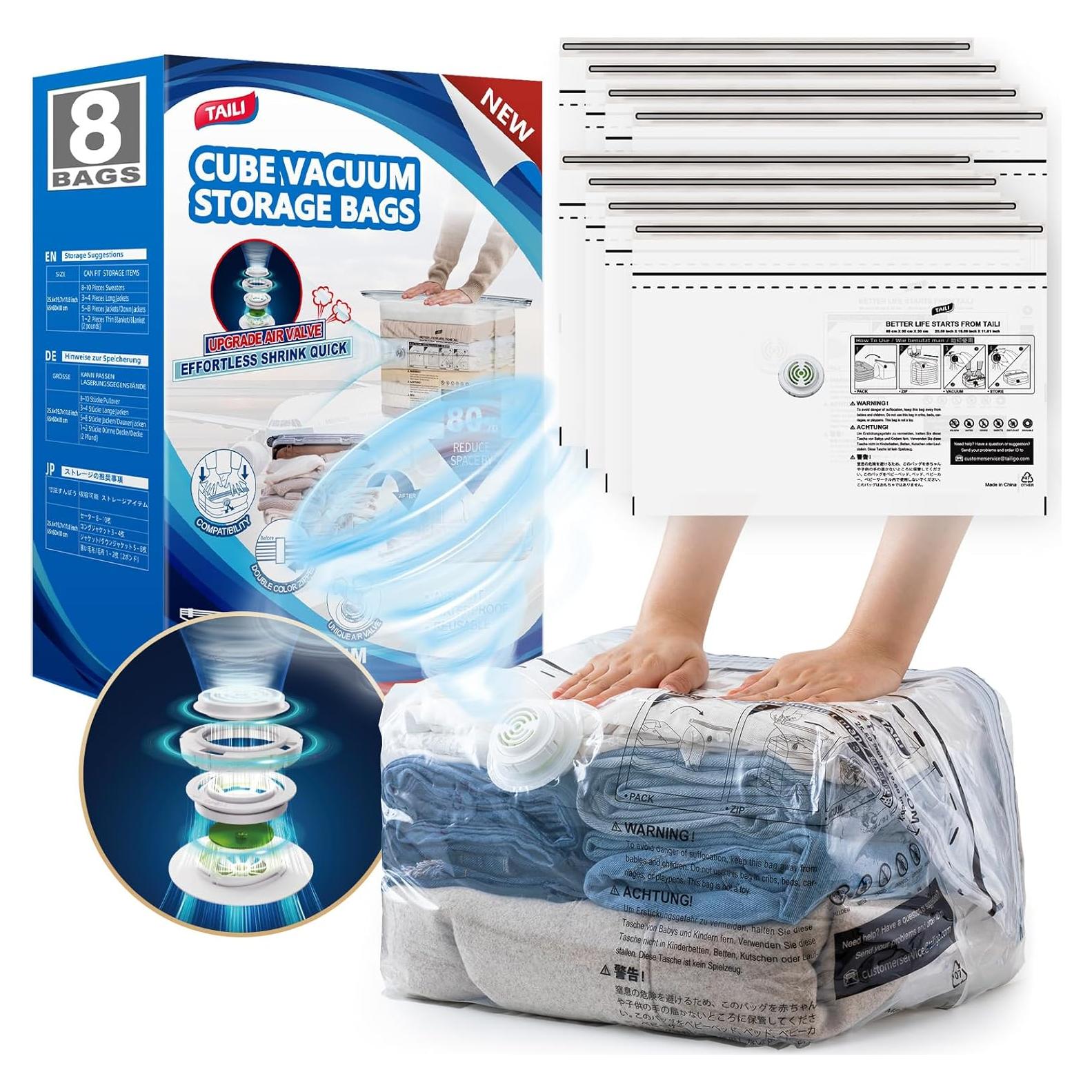 Bolsas de Almacenamiento al Vacío TAILI 8 Medias 63,5x48,3 cm