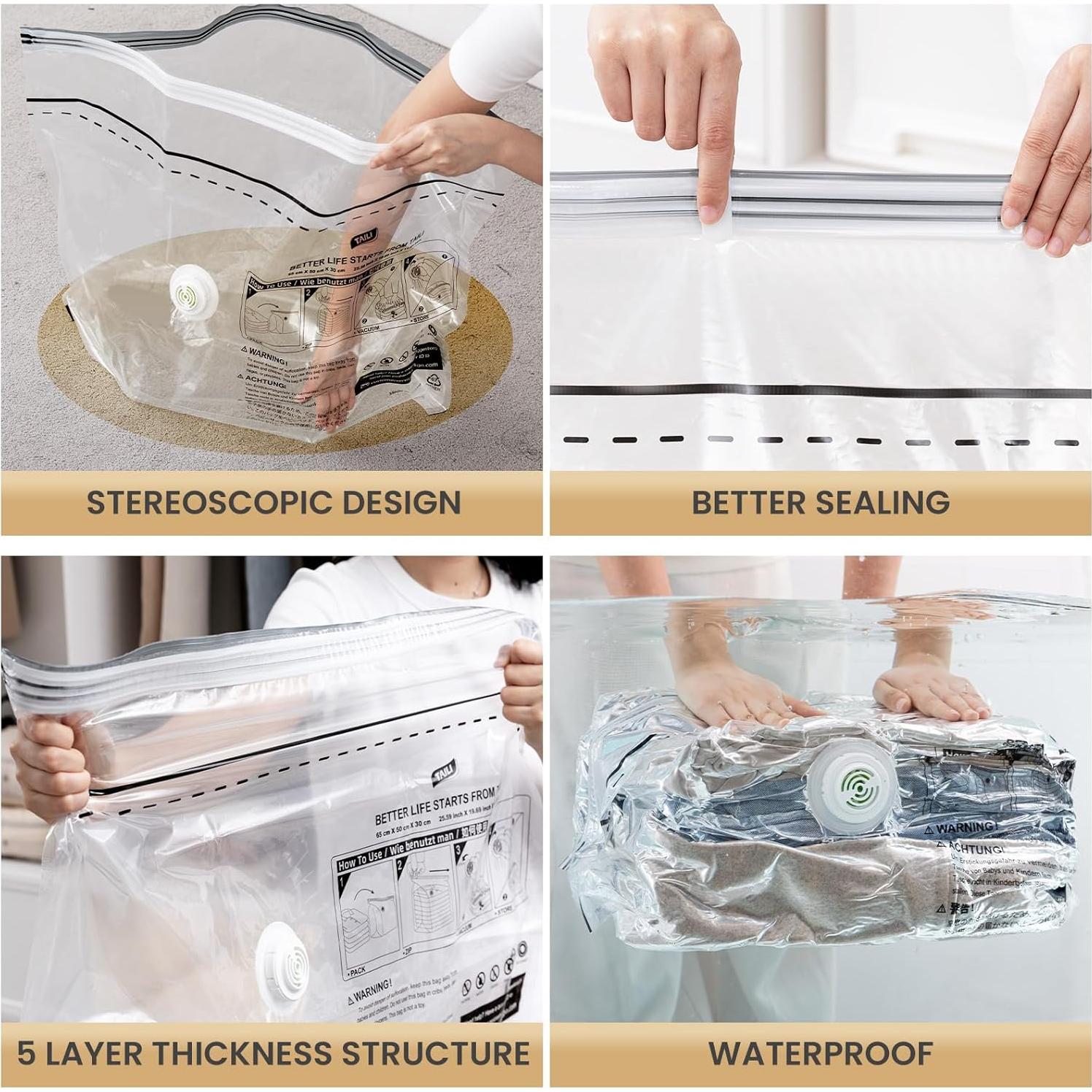 Bolsas de Almacenamiento al Vacío TAILI 8 Medias 63,5x48,3 cm