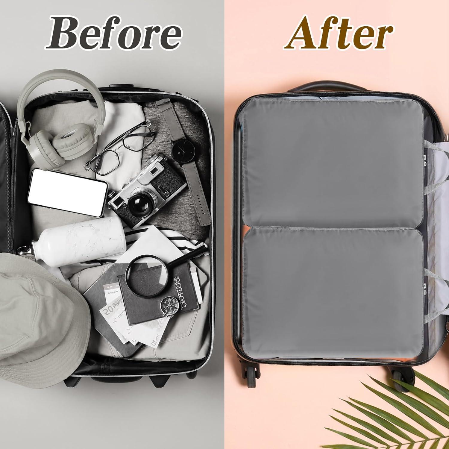 Cubos de Compresión Hosuly 6 Pcs 44x32 cm Nylon Gris